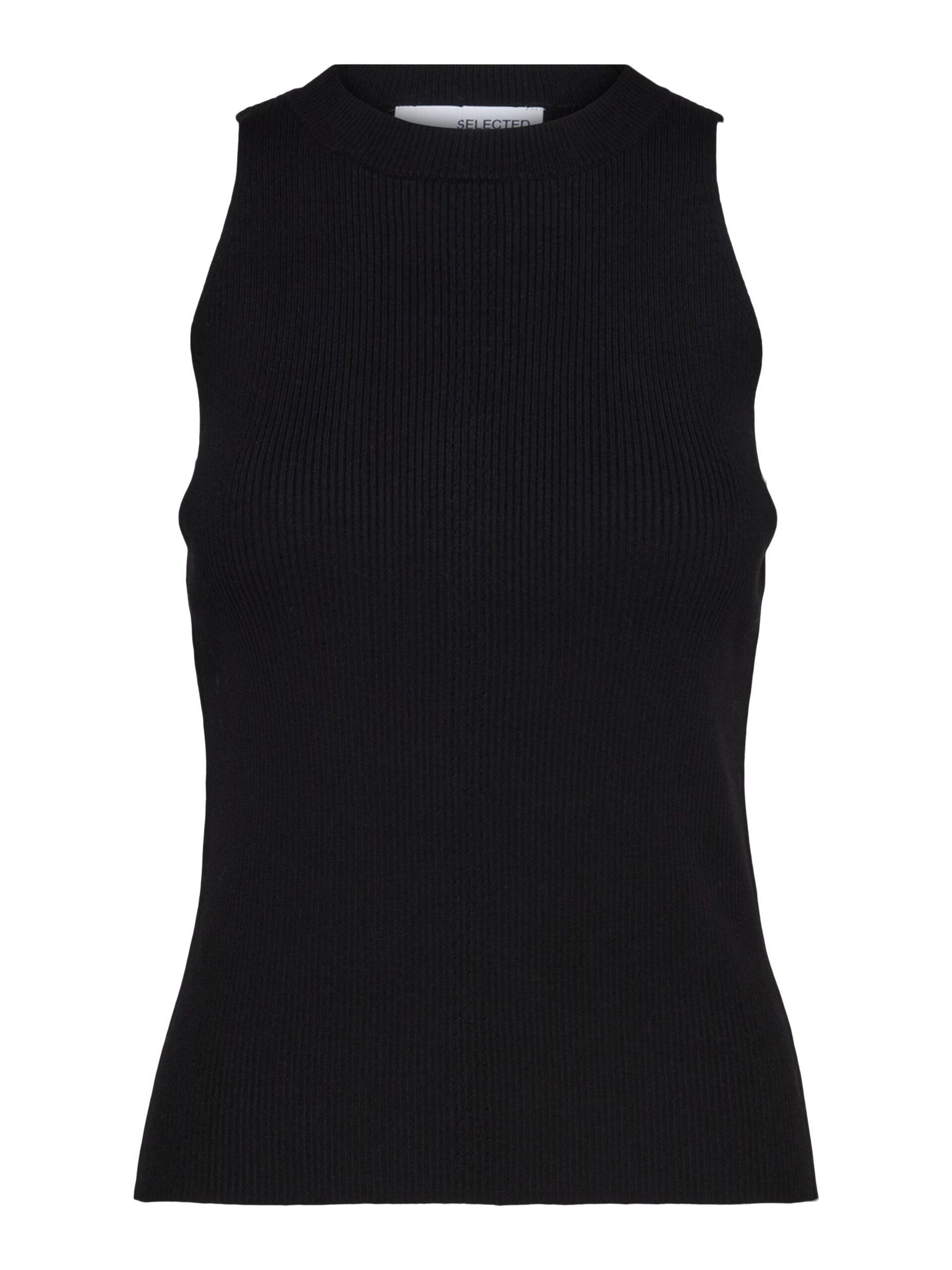 selected-femme-naisten-toppi-slfolina-sl-knit-top-musta-2
