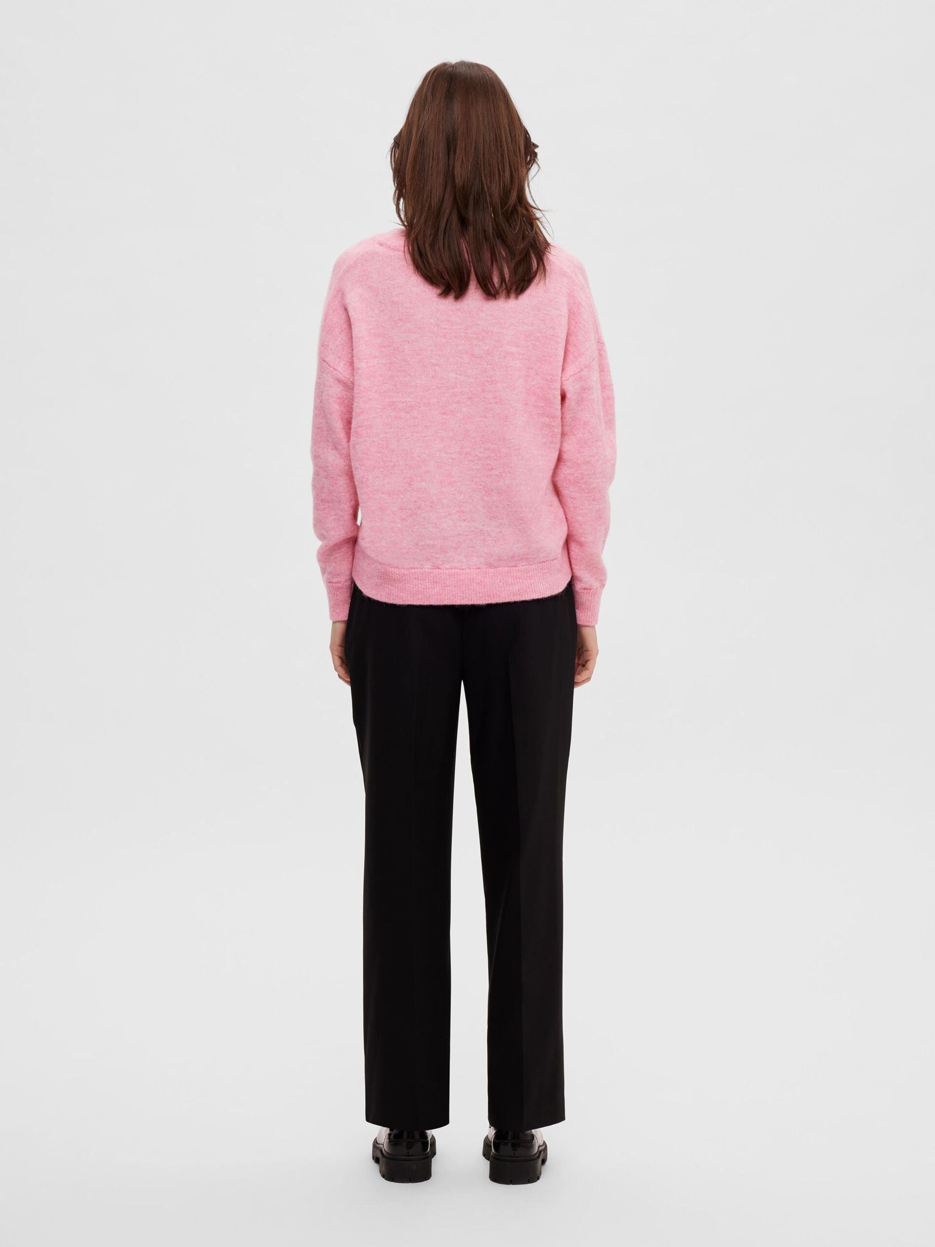 selected-femme-neule-slfmaline-ls-knit-v-neck-vaaleanpunainen-2