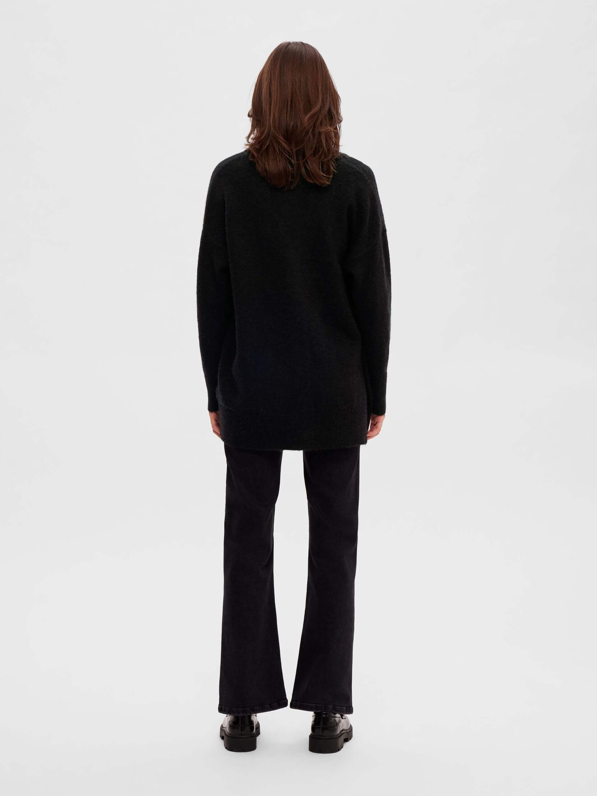 selected-femme-neuletakki-slfmaline-ls-knit-long-musta-2