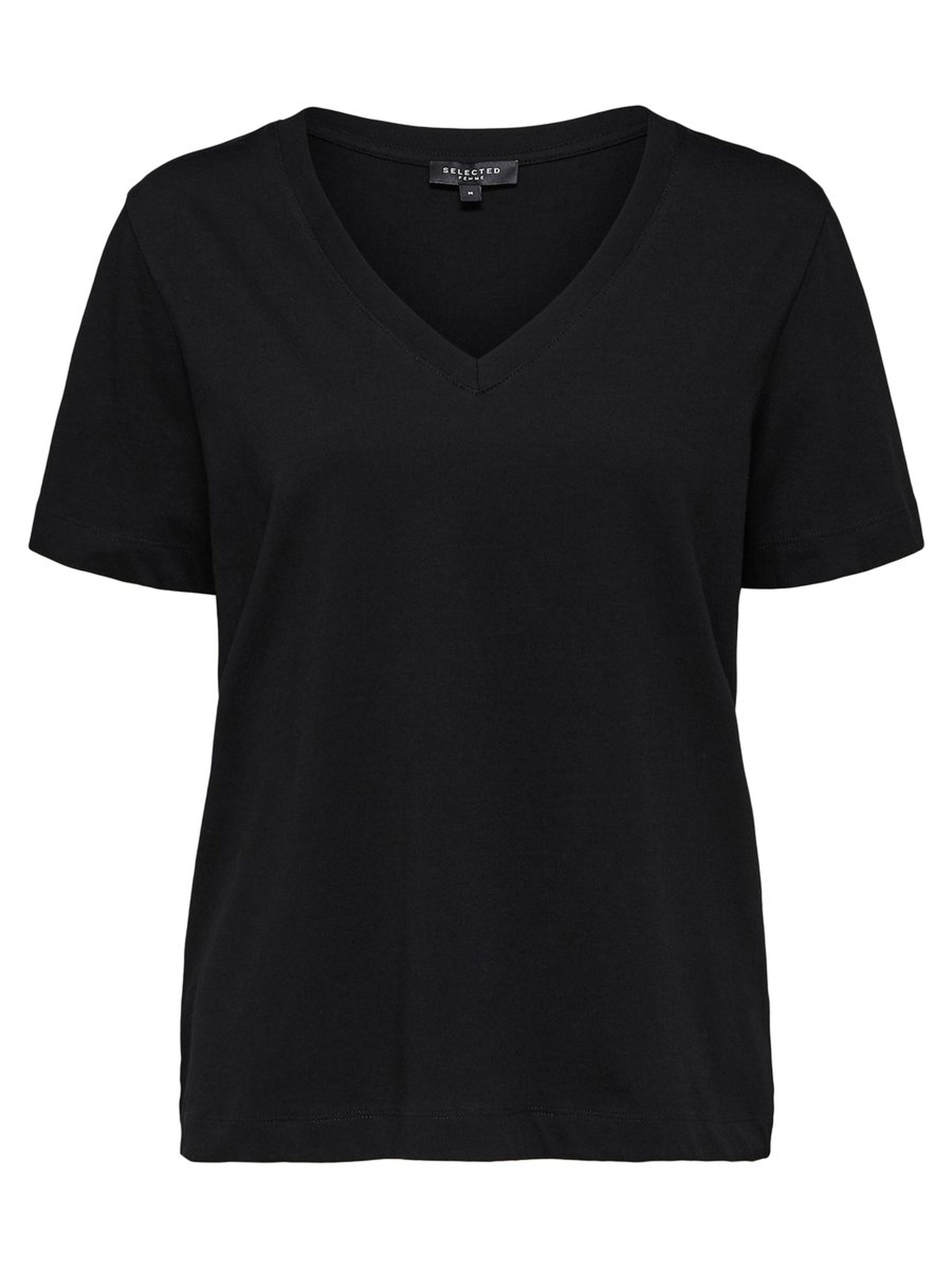 selected-femme-t-paita-slfstandard-ss-v-neck-tee-musta-3