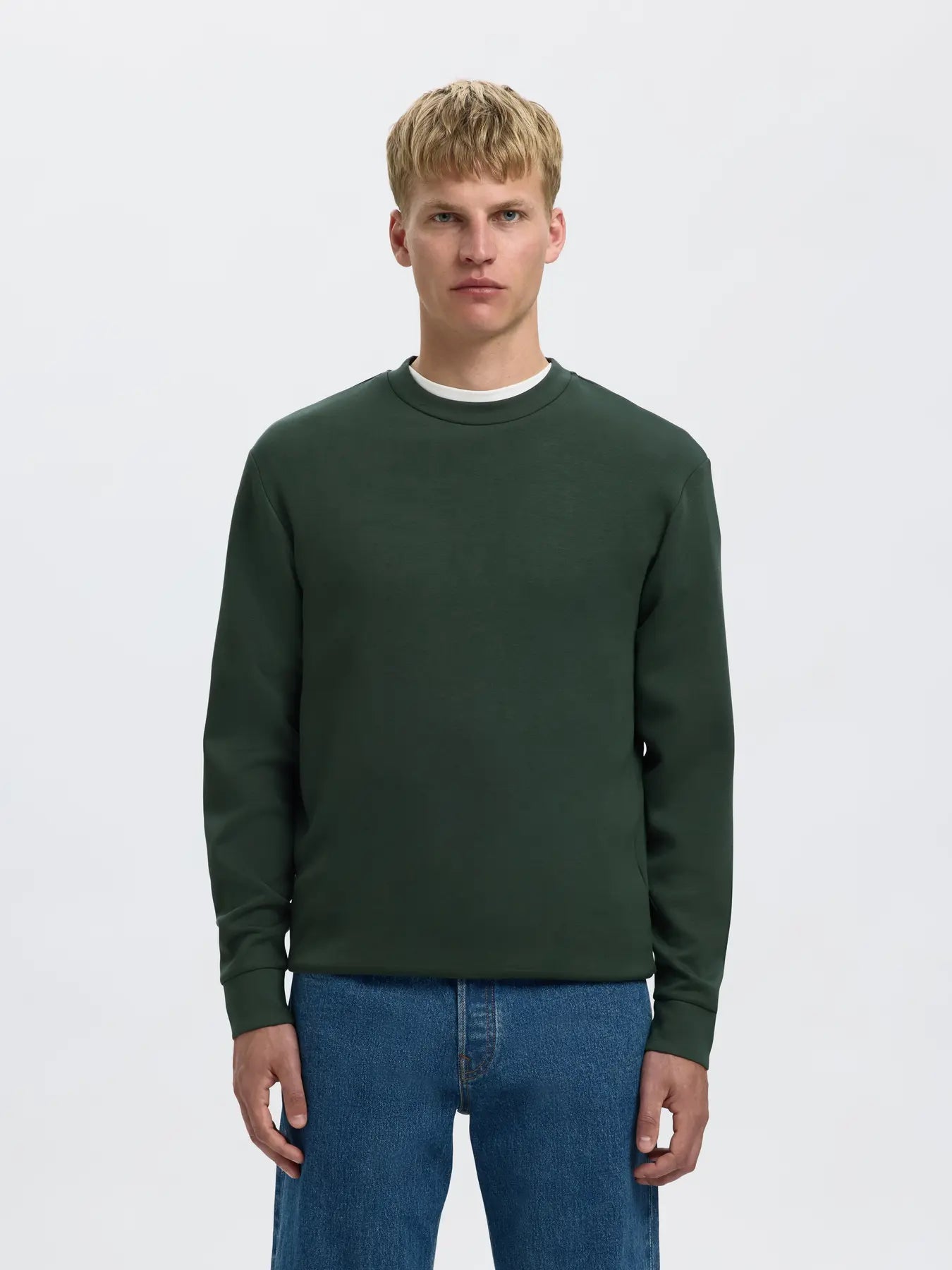 selected-miesten-college-manuel-soft-crew-neck-deep-forest-1