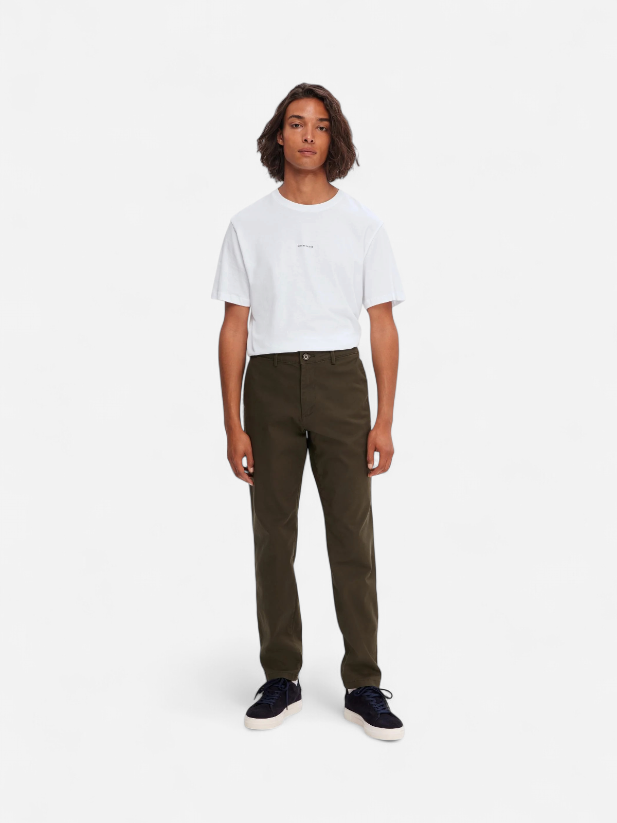 Selected, Miesten Housut, NEW MILES FLEX CHINO NOS Armeijanvihreä - Kekäle.fi