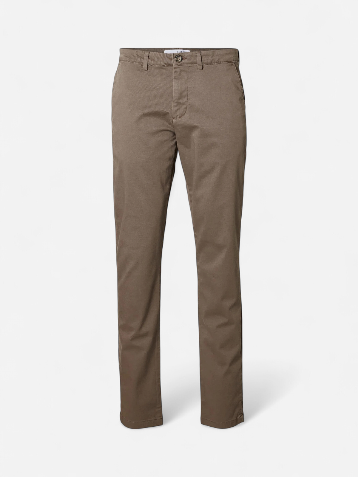 Selected, Miesten Housut, NEW MILES FLEX CHINO NOS Tummanruskea - Kekäle.fi
