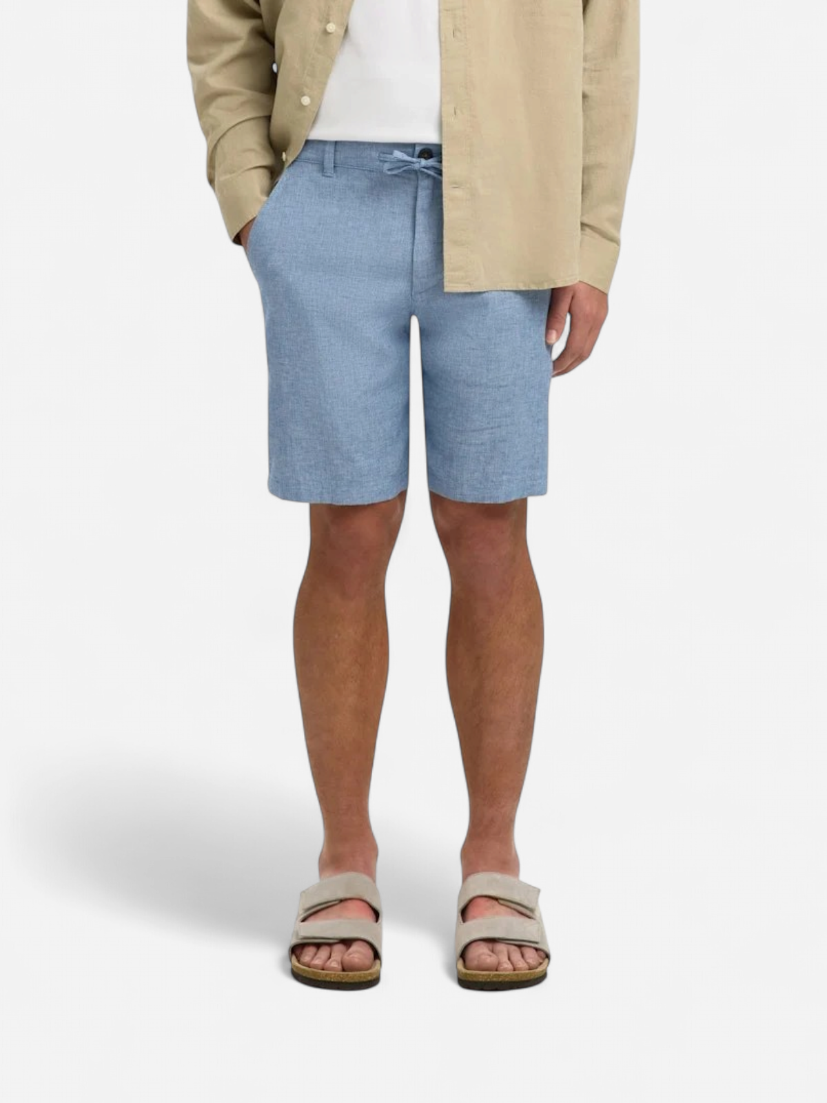 Selected miesten shortsit Brody, Cashmere Blue Mixed W. Tr - Kekäle.fi