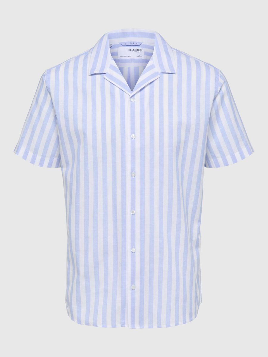 selected-miesten-kauluspaita-k-relax-new-linen-ss-resort-raidallinen-sininen-3