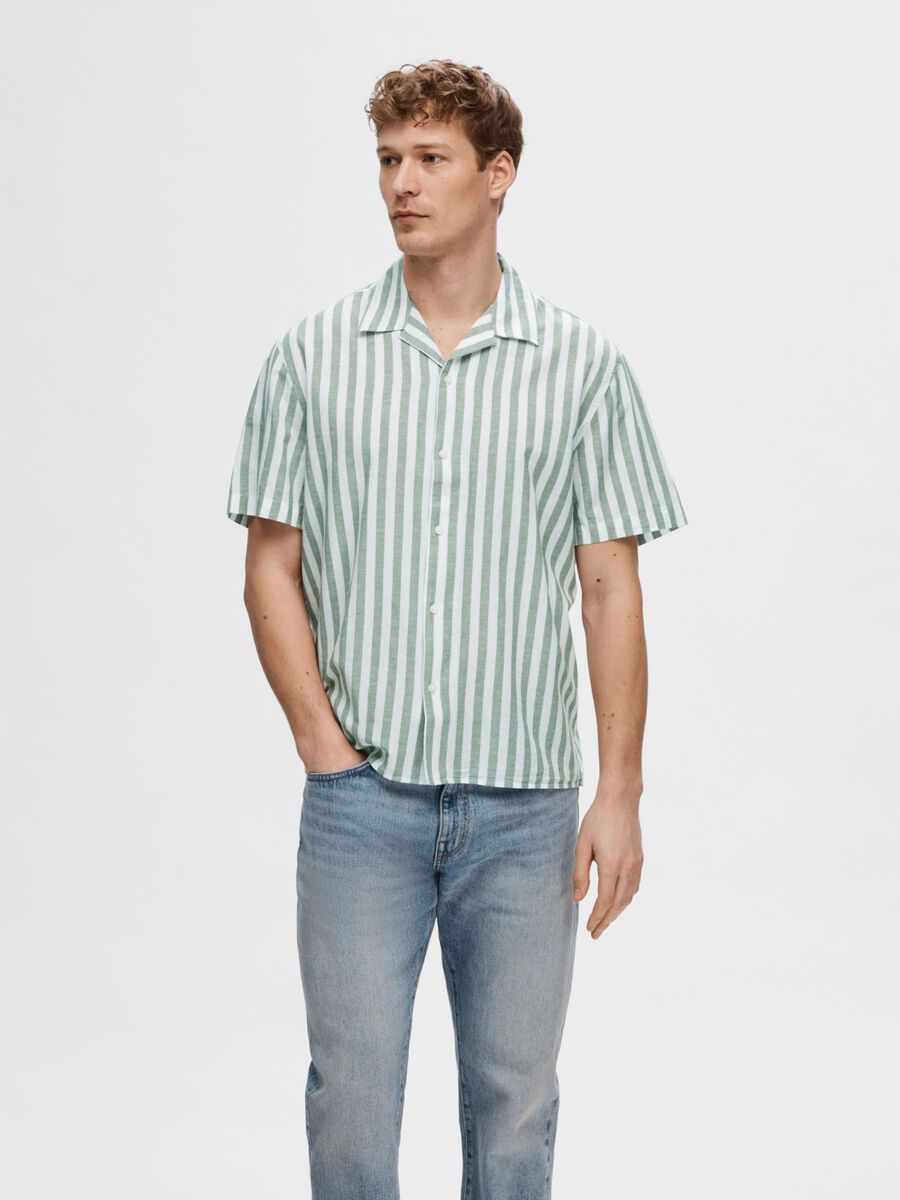 selected-miesten-kauluspaita-k-relax-new-linen-ss-resort-raidallinen-vihrea-1