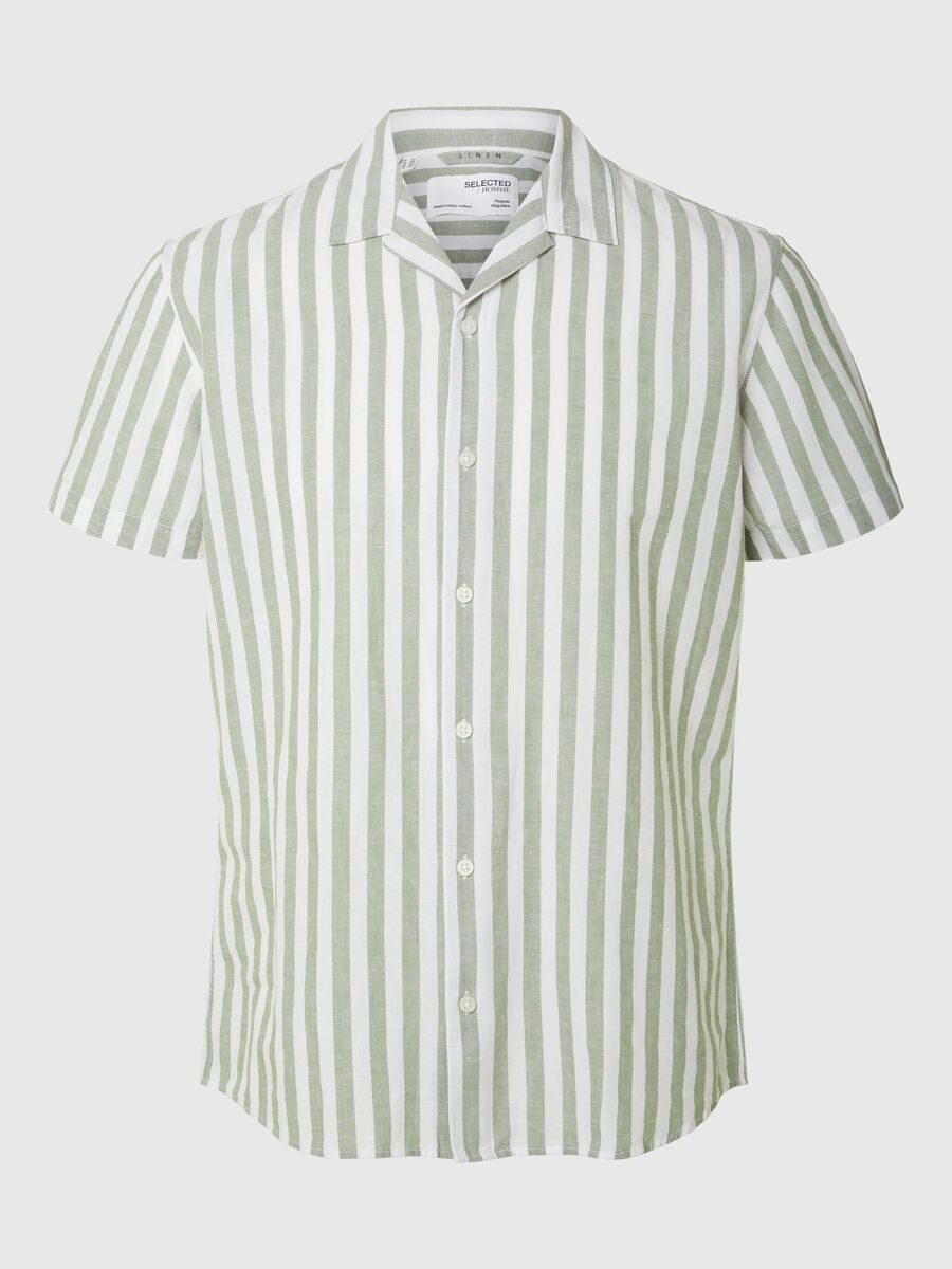 selected-miesten-kauluspaita-k-relax-new-linen-ss-resort-raidallinen-vihrea-3