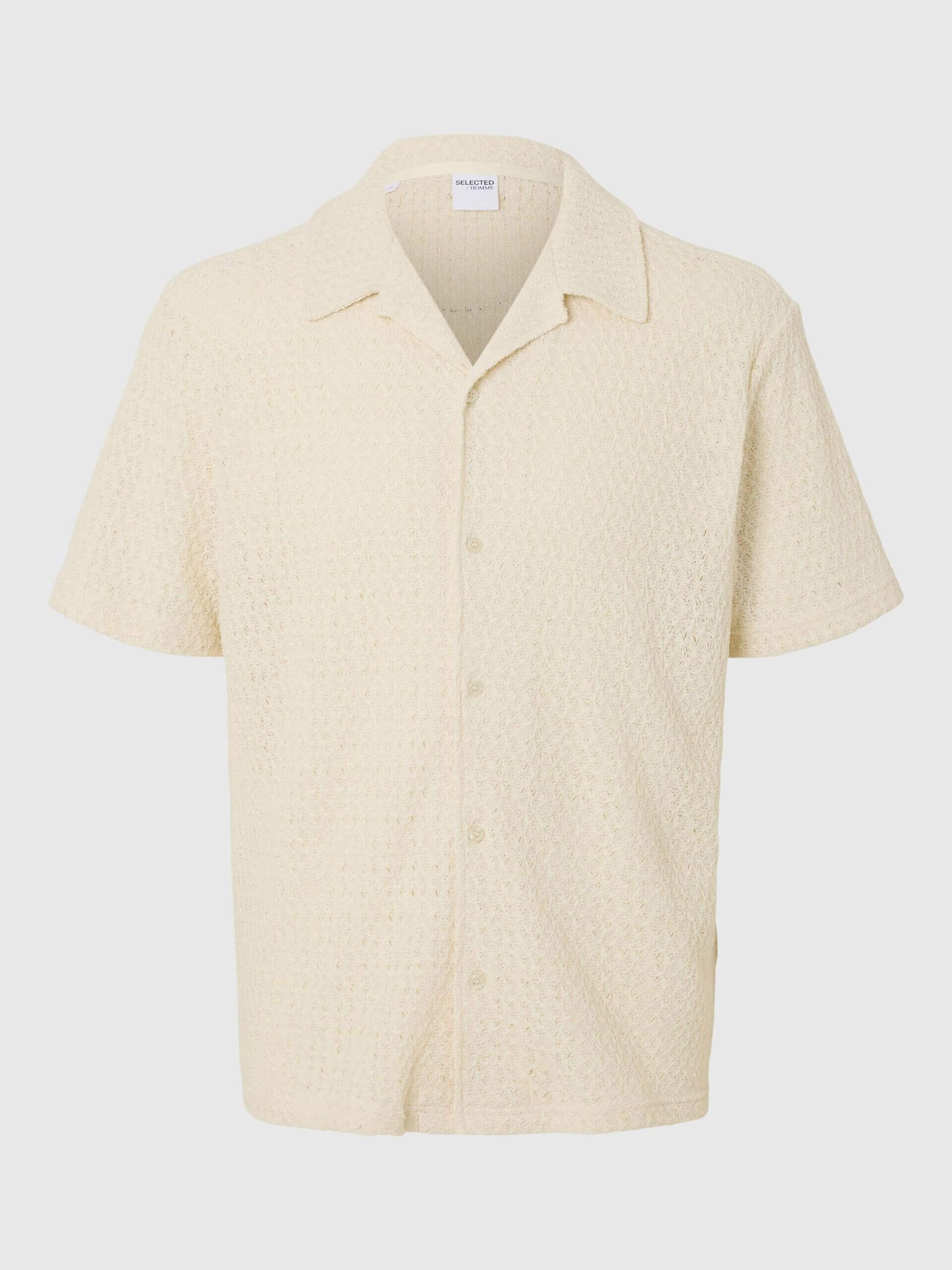 selected-miesten-kauluspaita-relax-bane-ss-jersey-shirt-luonnonvalkoinen-3