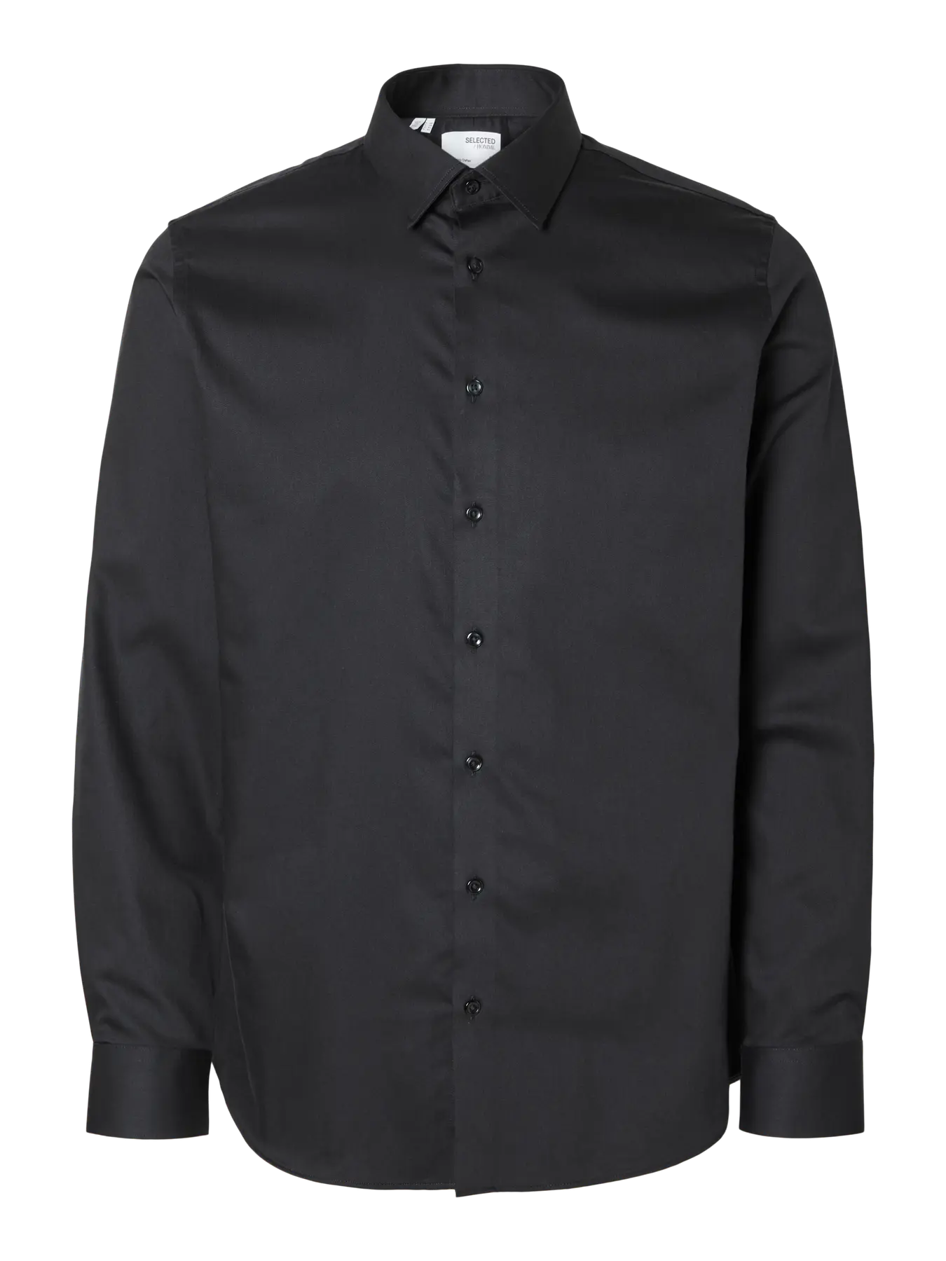 selected-miesten-kauluspaita-slim-performance-shirt-nos-black-3