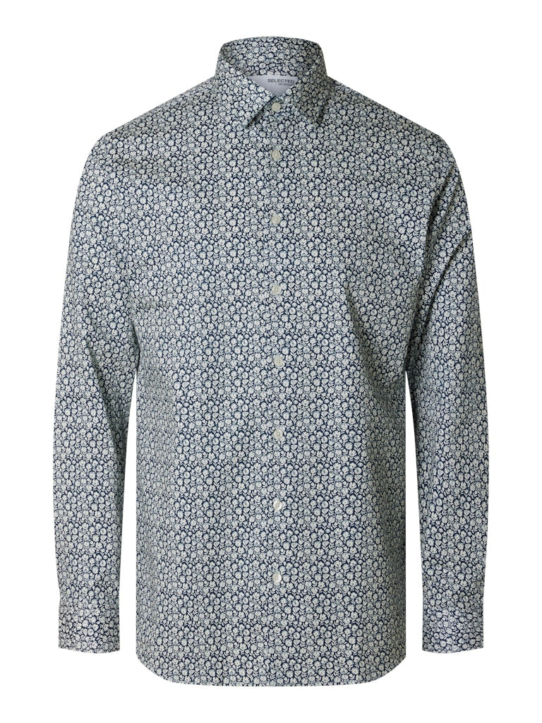 selected-miesten-kauluspaita-slim-performance-shirt-sininen-kuosi-1