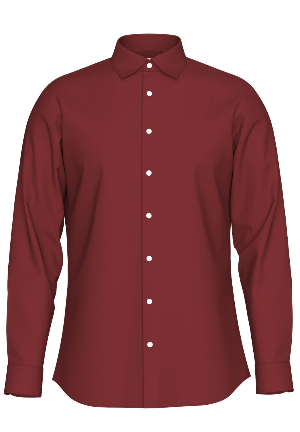 selected-miesten-kauluspaita-slim-performance-shirt-syrah-punainen-1