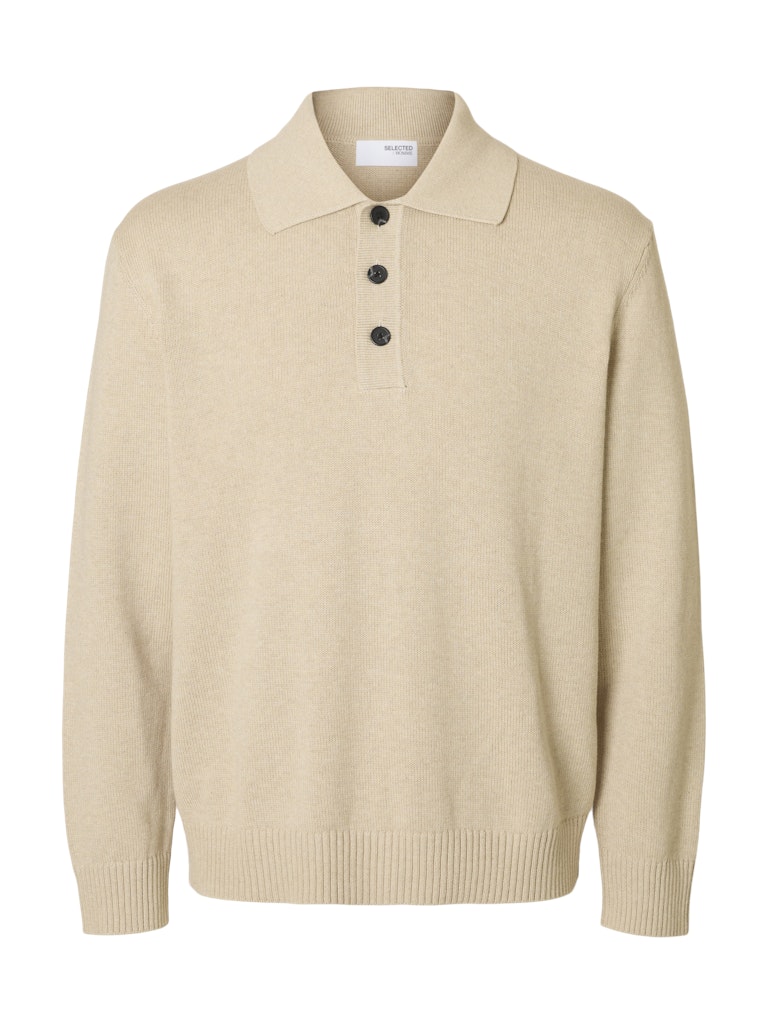 selected-miesten-neulepusero-jakob-ls-knit-relaxed-polo-beige-1