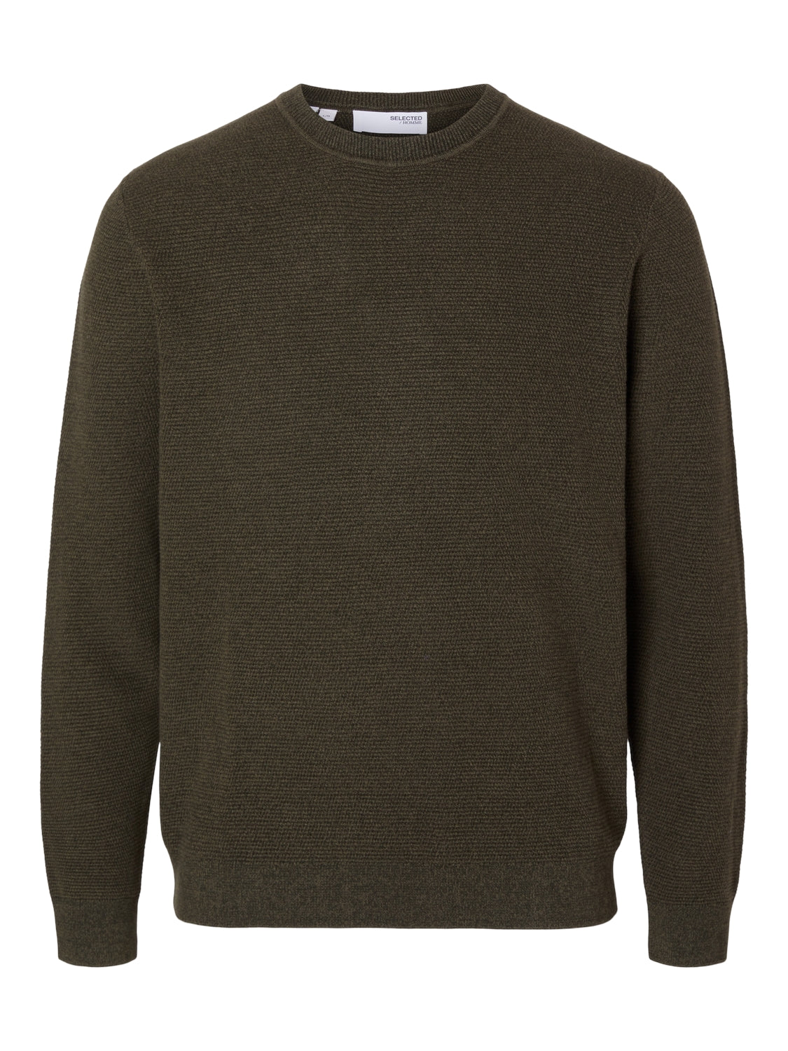 selected-miesten-neulepusero-ross-ls-knit-structure-nos-organic-cotto-armeijanvihrea-3