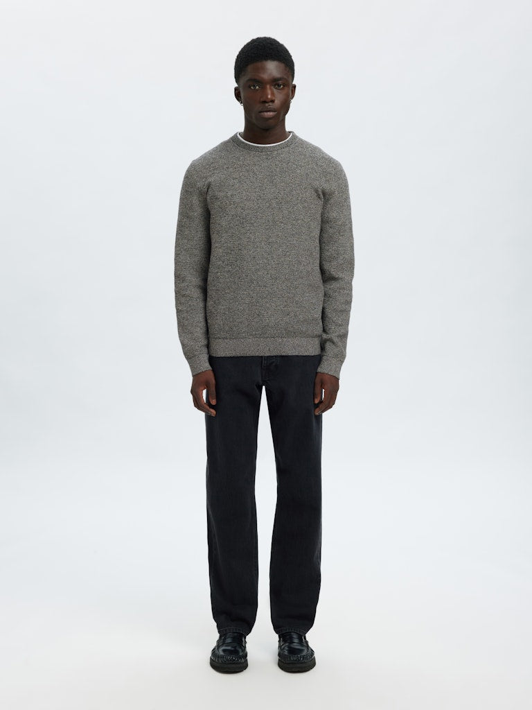 selected-miesten-neulepusero-ross-ls-knit-structure-nos-organic-cotto-black-moonstruck-twi-2