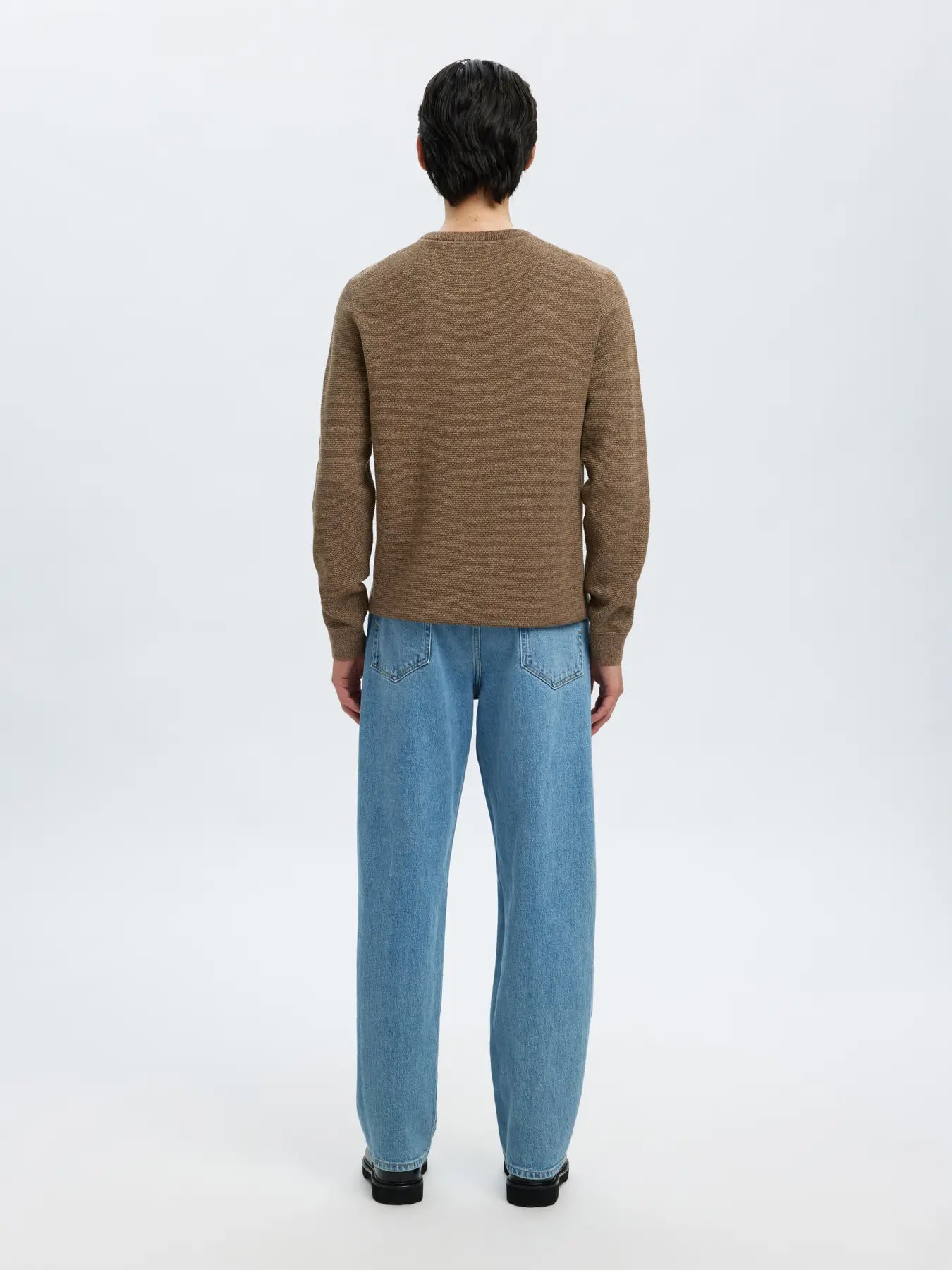 selected-miesten-neulepusero-ross-ls-knit-structure-nos-organic-cotto-demitasse-melange-2