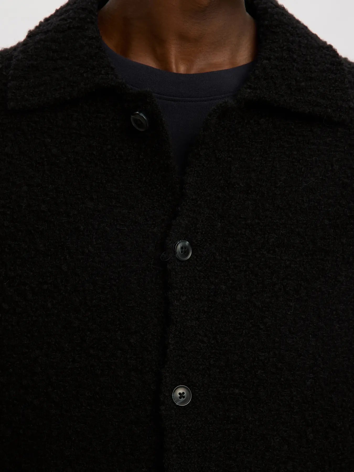 selected-miesten-neuletakki-lloyd-ls-knit-boucle-black-4