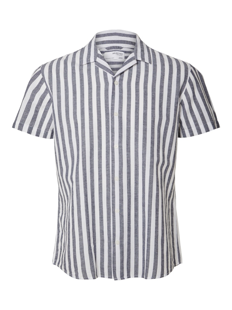 selected-miesten-paita-new-linen-shirt-resort-raidallinen-sininen-1