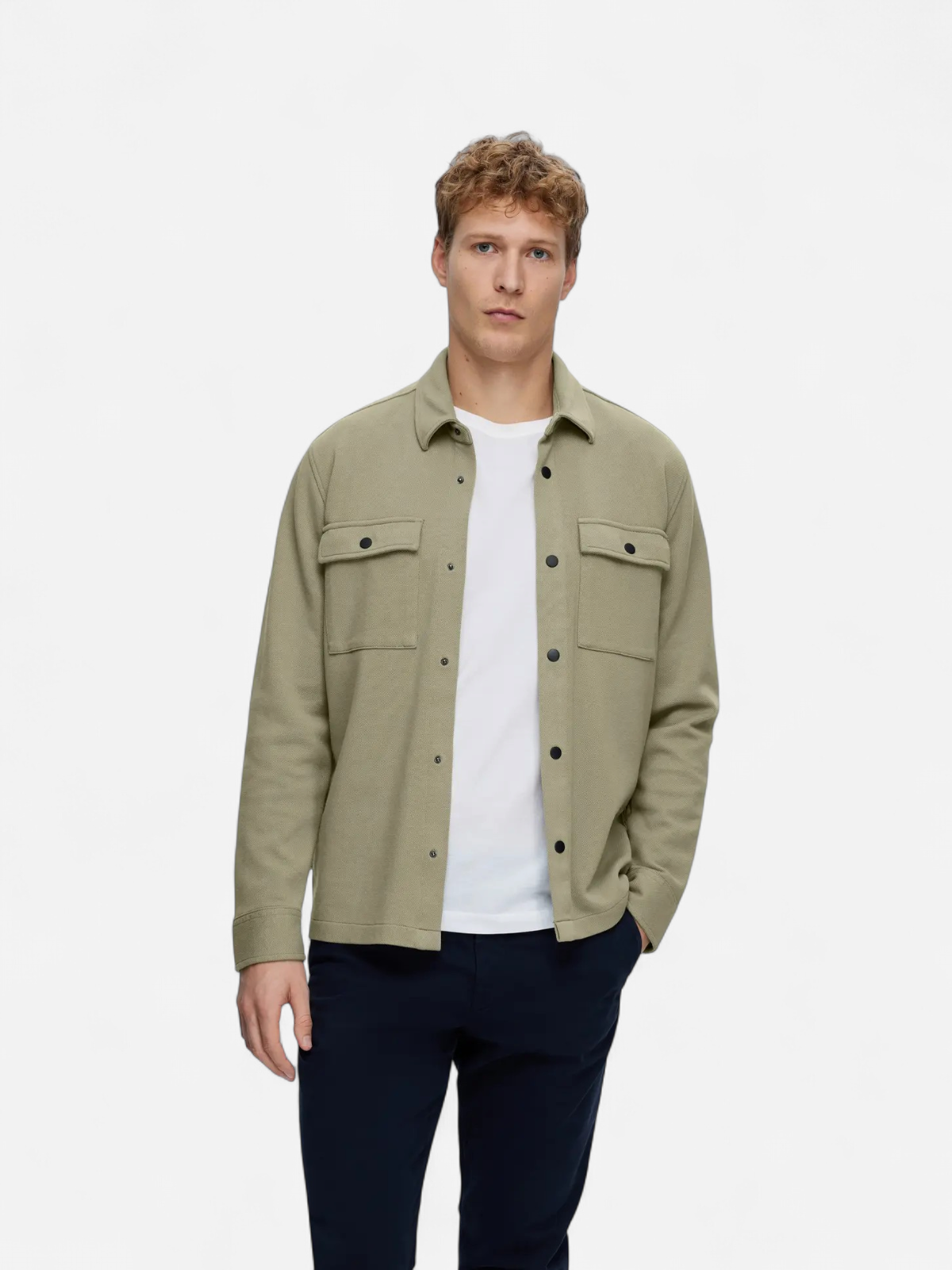 Selected Miesten Paitatakki Jackie Sweat Jacket Vetiver - Kekäle.fi