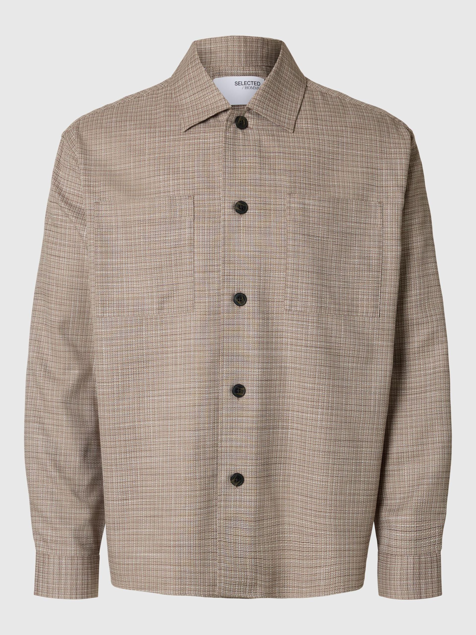 selected-miesten-paitatakki-relax-henry-overshirt-ruskea-kuosi-3