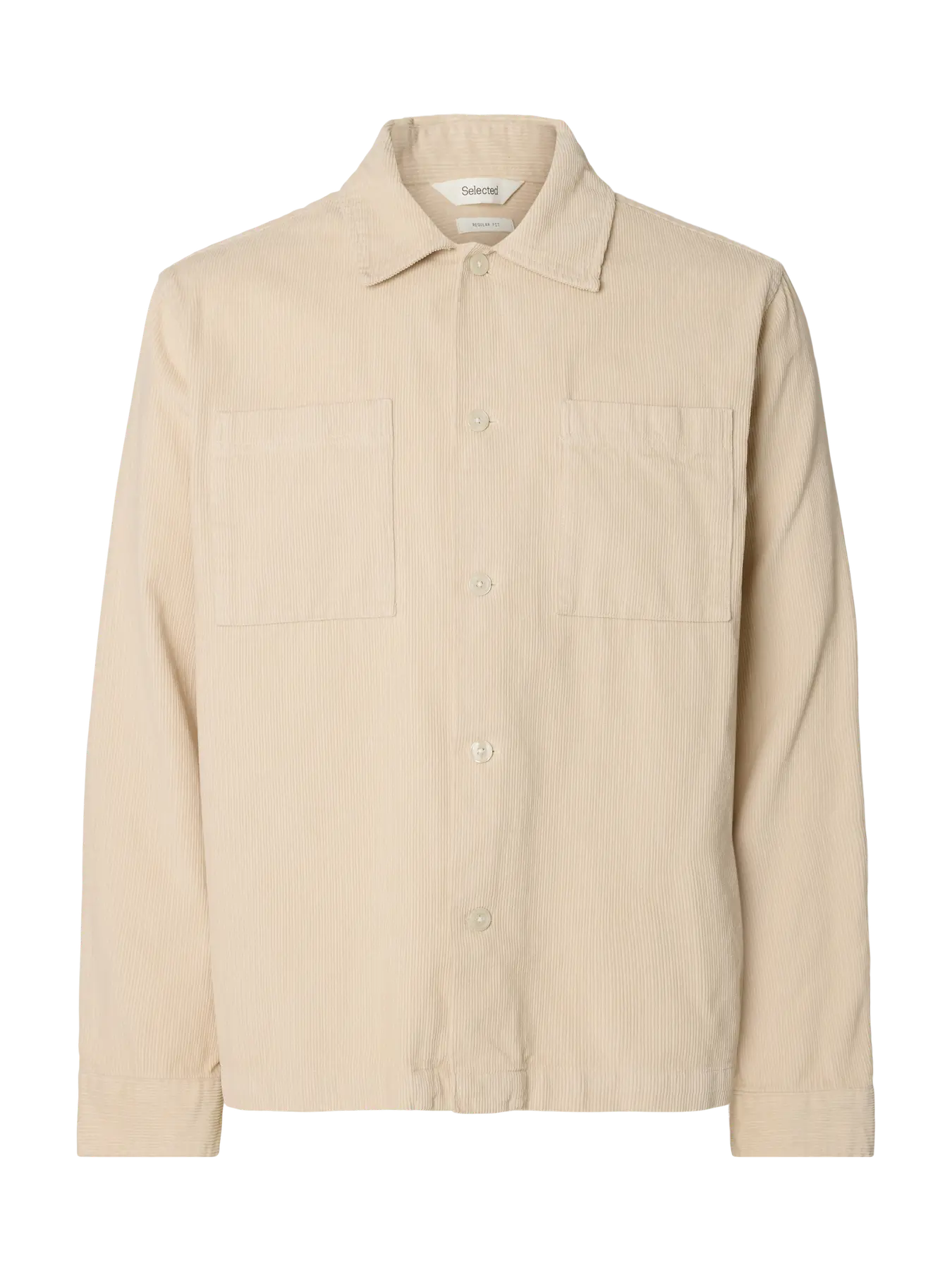 selected-miesten-paitatakki-slhregtate-cord-overshirt-oatmeal-3