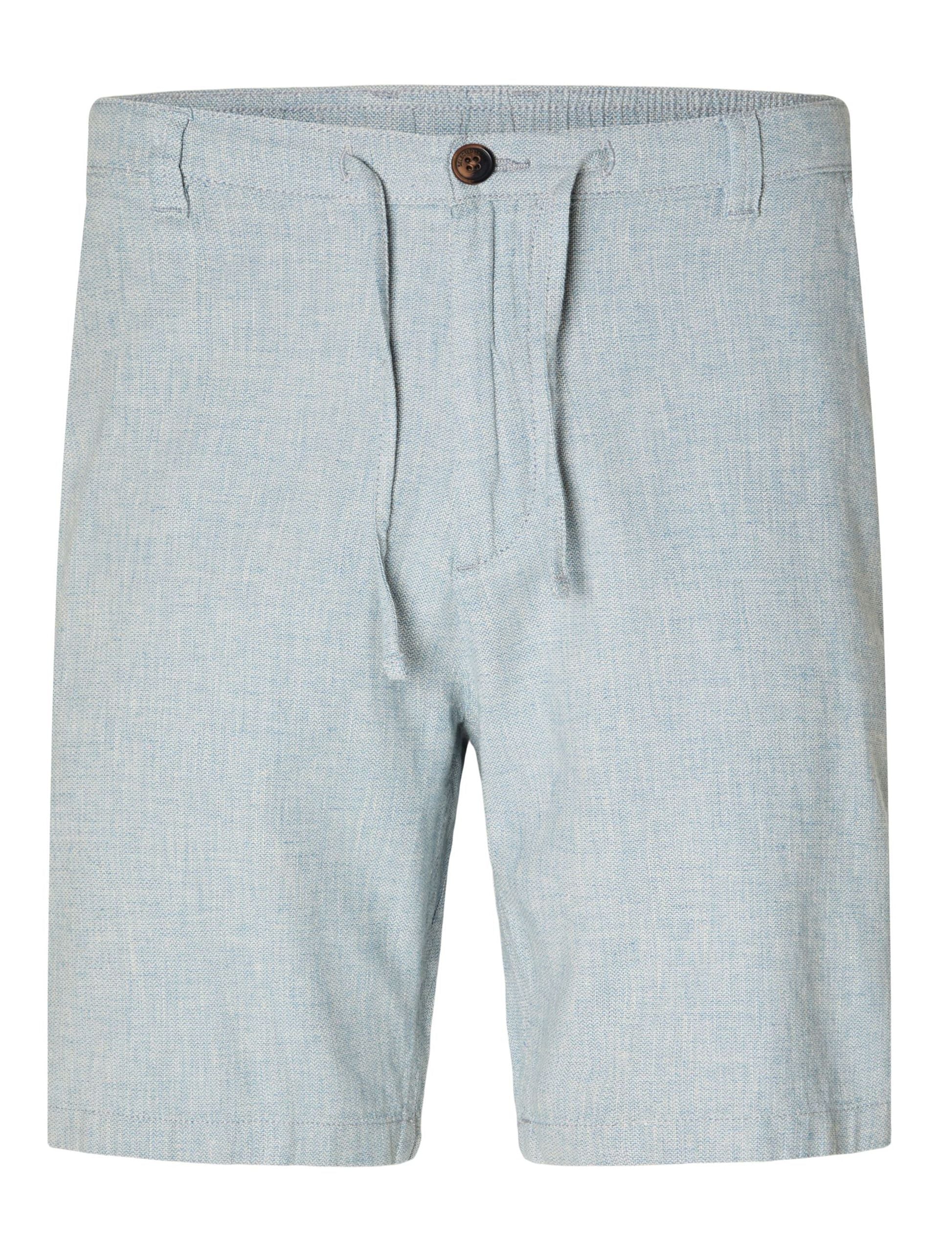 selected-miesten-shortsit-comfort-brody-linen-shorts-sininen-1