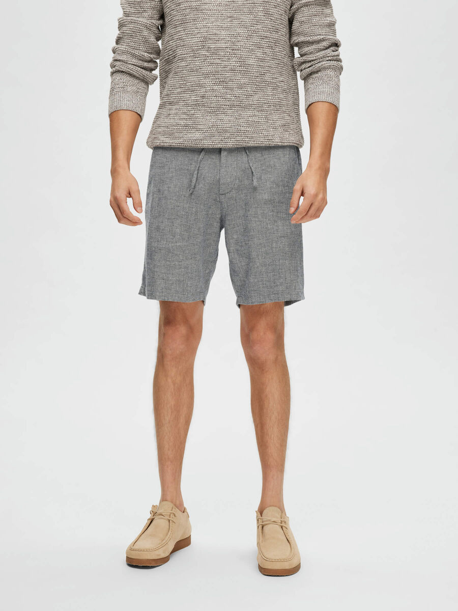 selected-miesten-shortsit-comfort-brody-linen-shorts-sininen-kuosi-1