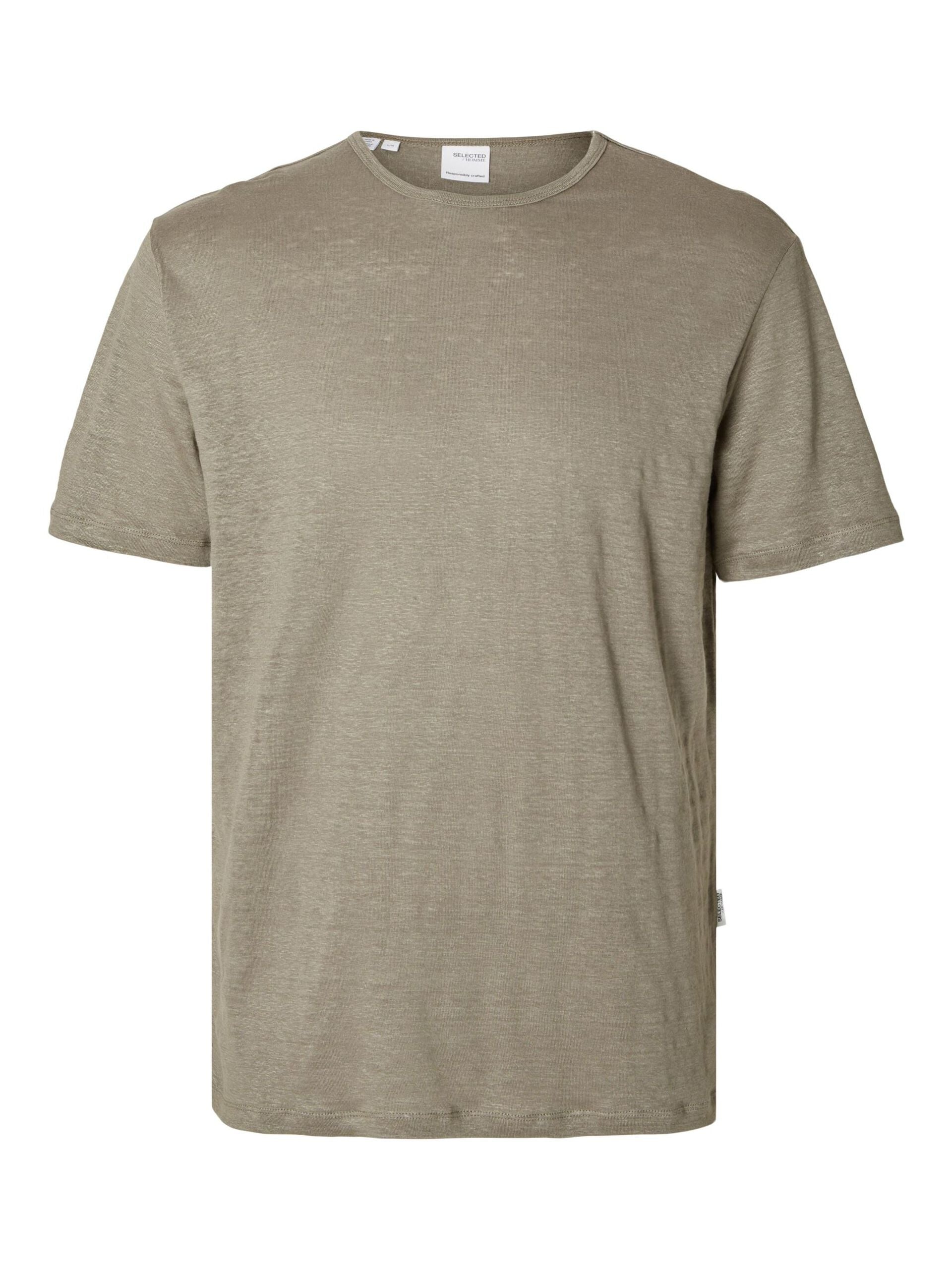 selected-miesten-t-paita-bet-linen-ss-o-neck-armeijanvihrea-3