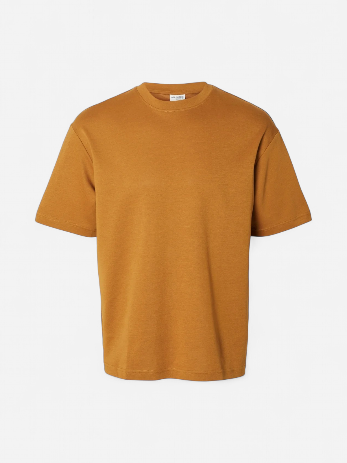 Selected miesten t-paita, LOOSE OSCAR SS O-NECK Oranssi - Kekäle.fi