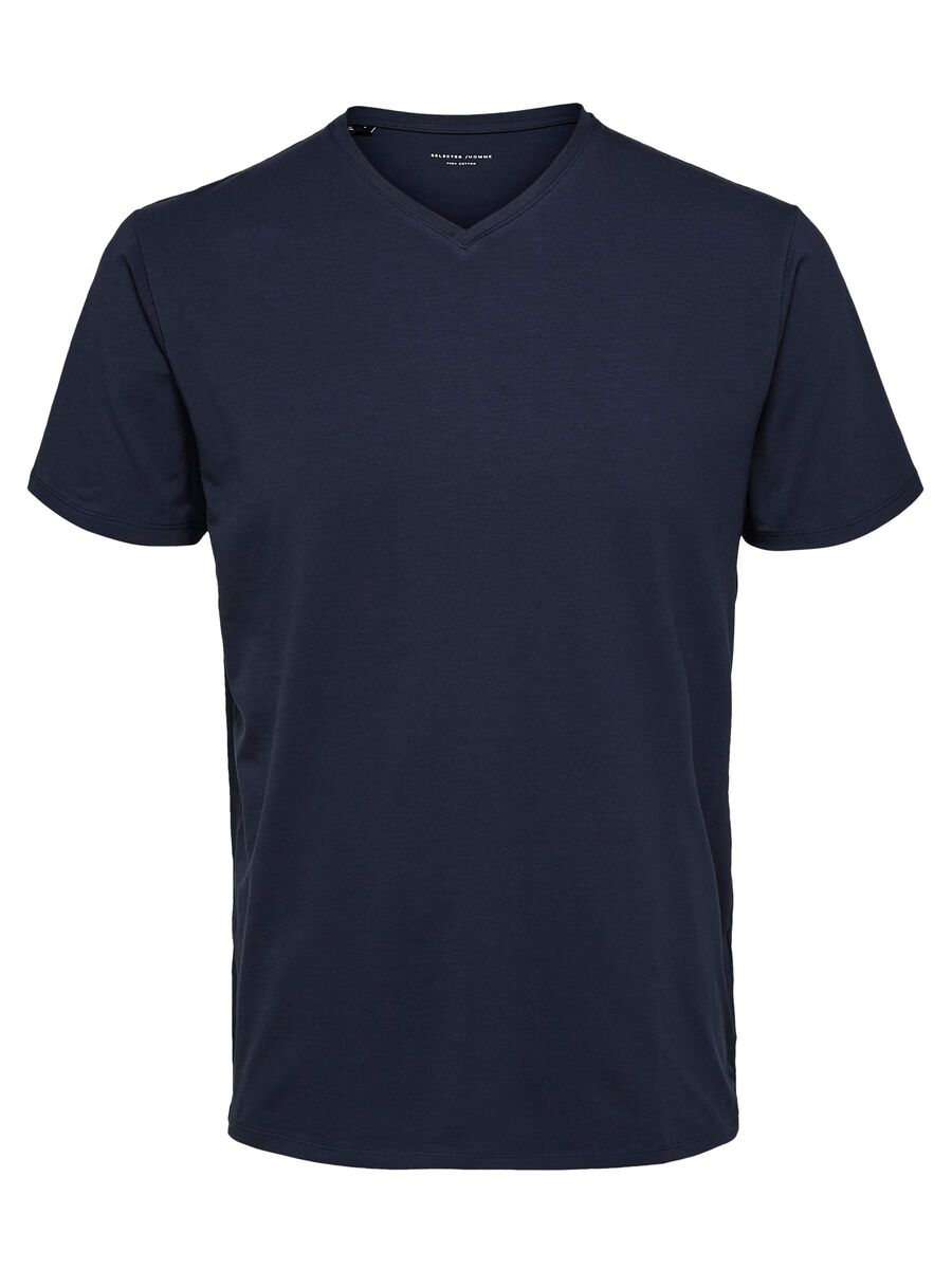 selected-miesten-t-paita-pima-ss-v-neck-tummansininen-2