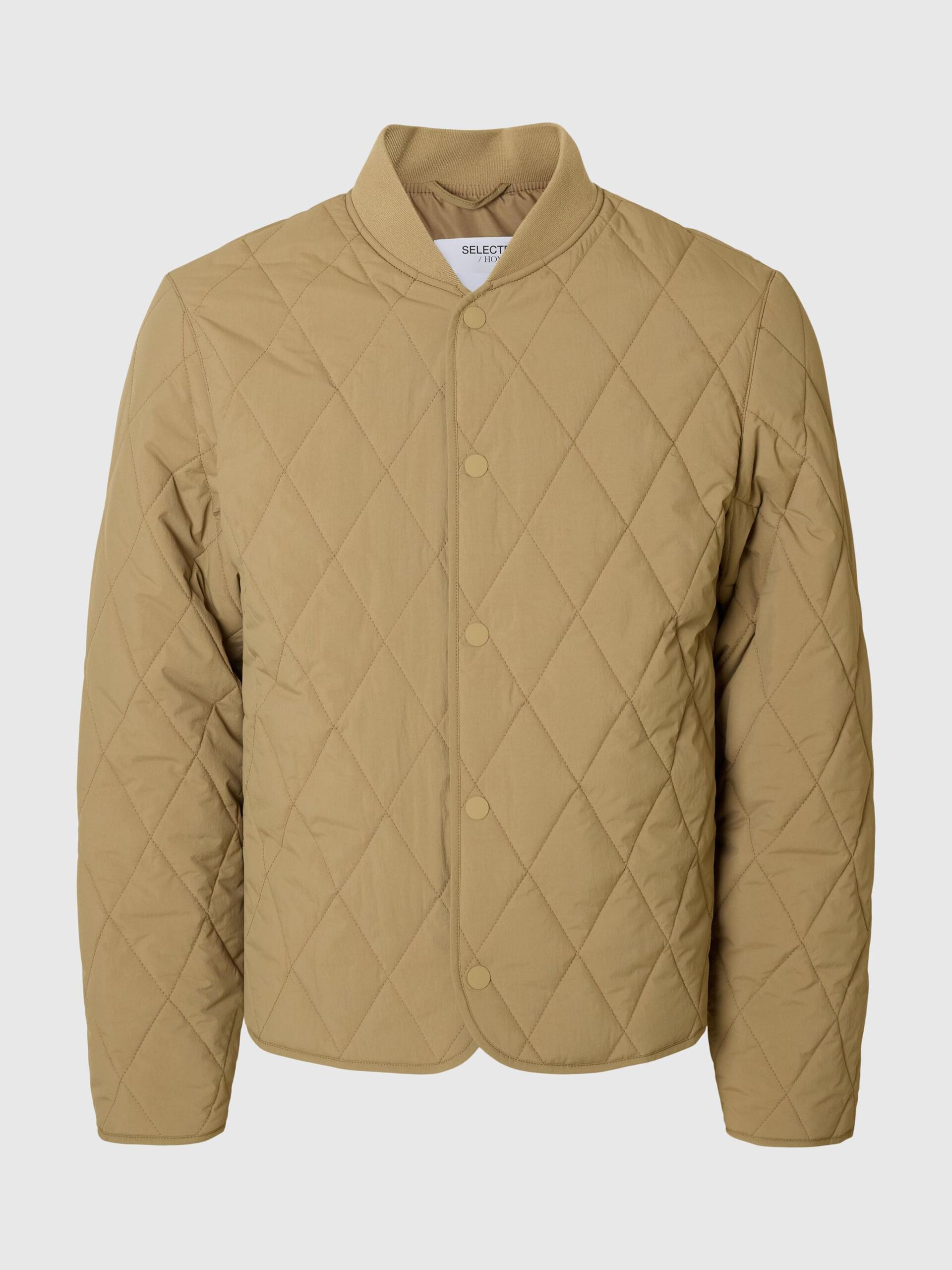 selected-miesten-tikkitakki-erik-quilted-jacket-beige-1