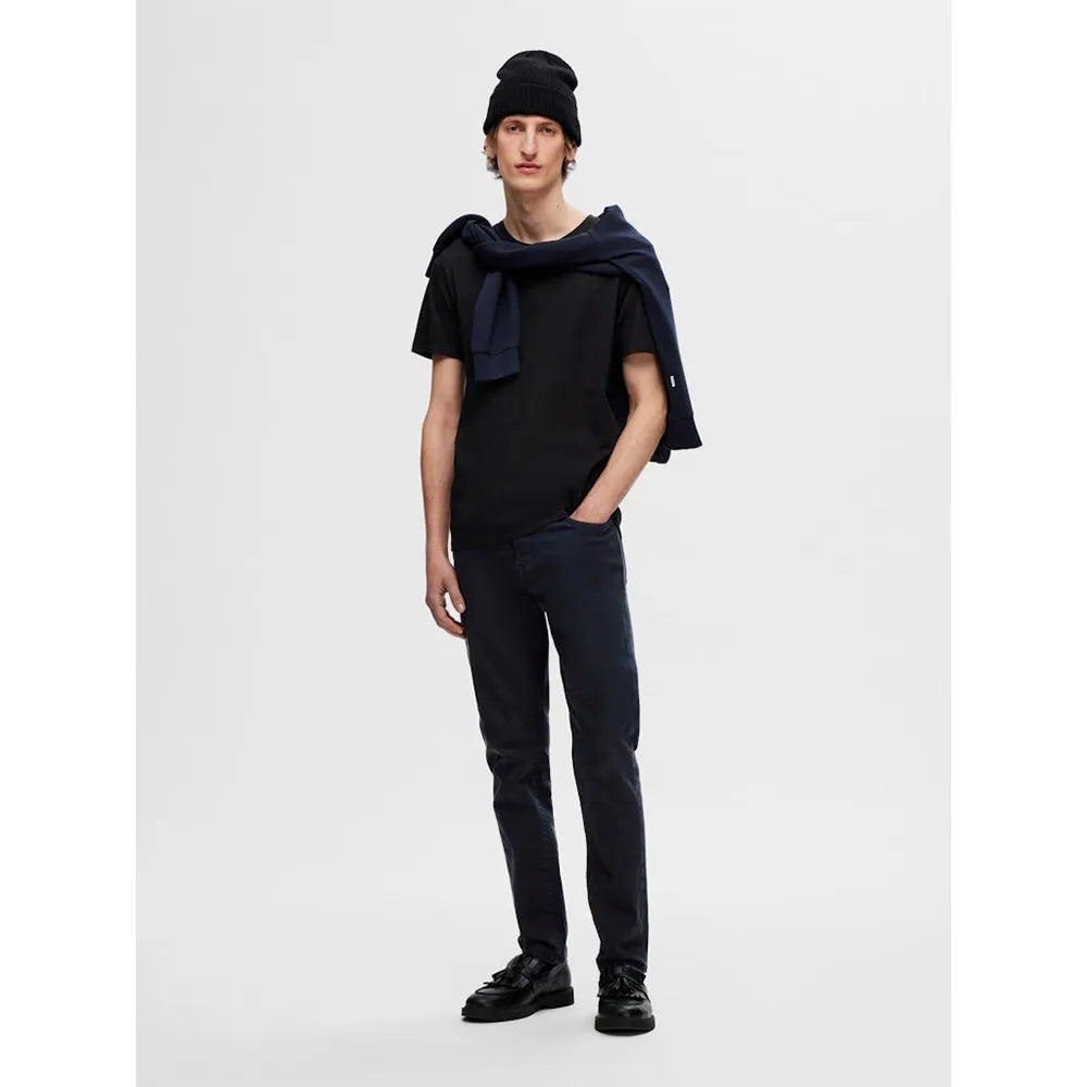 Selected miesten t-paita, ROLAND SS O-NECK Black