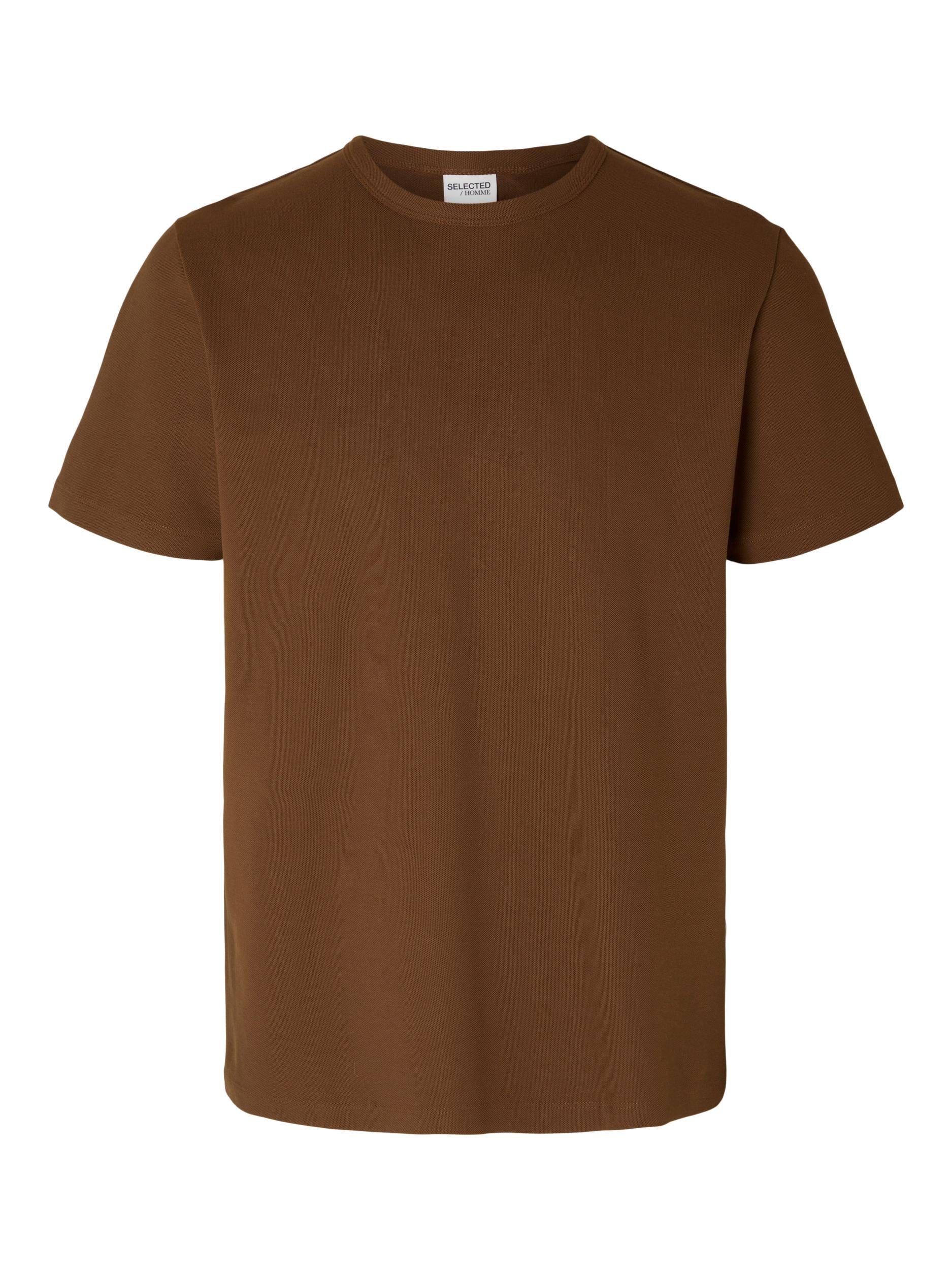 selected-t-paita-joseph-pique-ss-o-neck-keskiruskea-1