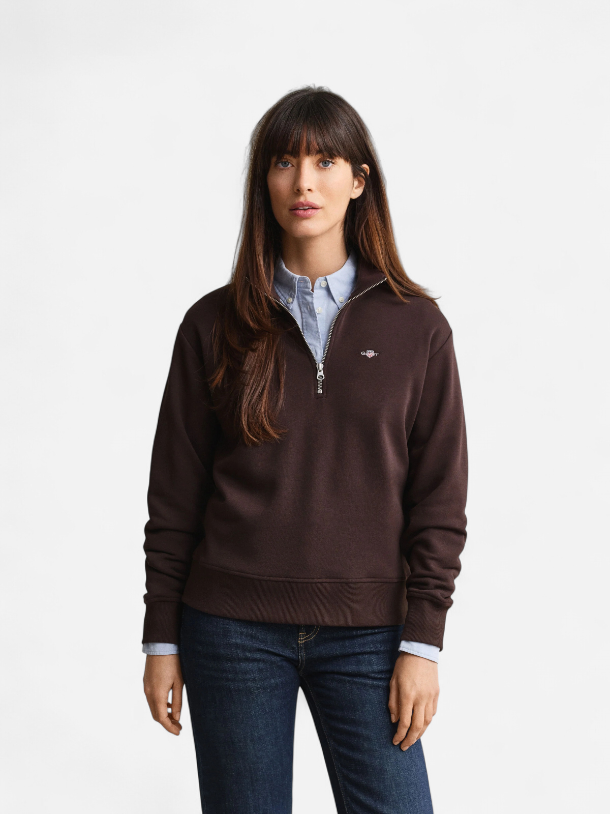 SHIELD HALF-ZIP TUMMANRUSKEA - Kekäle.fi