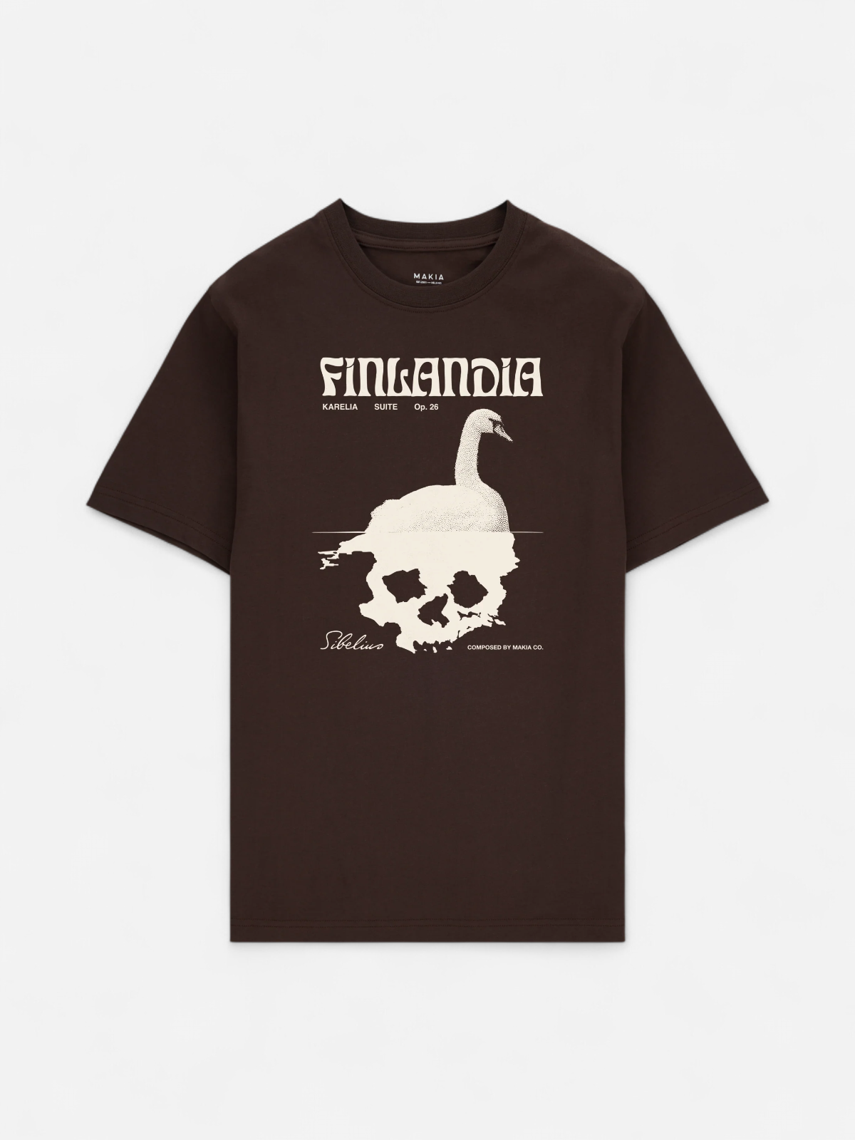 SIBELIUS FINLAND T-SHIRT TUMMANRUSKEA - Kekäle.fi