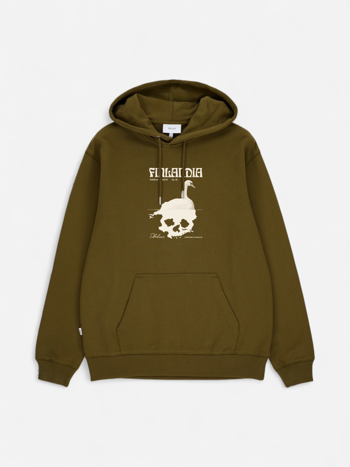 SIBELIUS FINLANDIA HOODED SWEATSHIRT KHAKI - Kekäle.fi