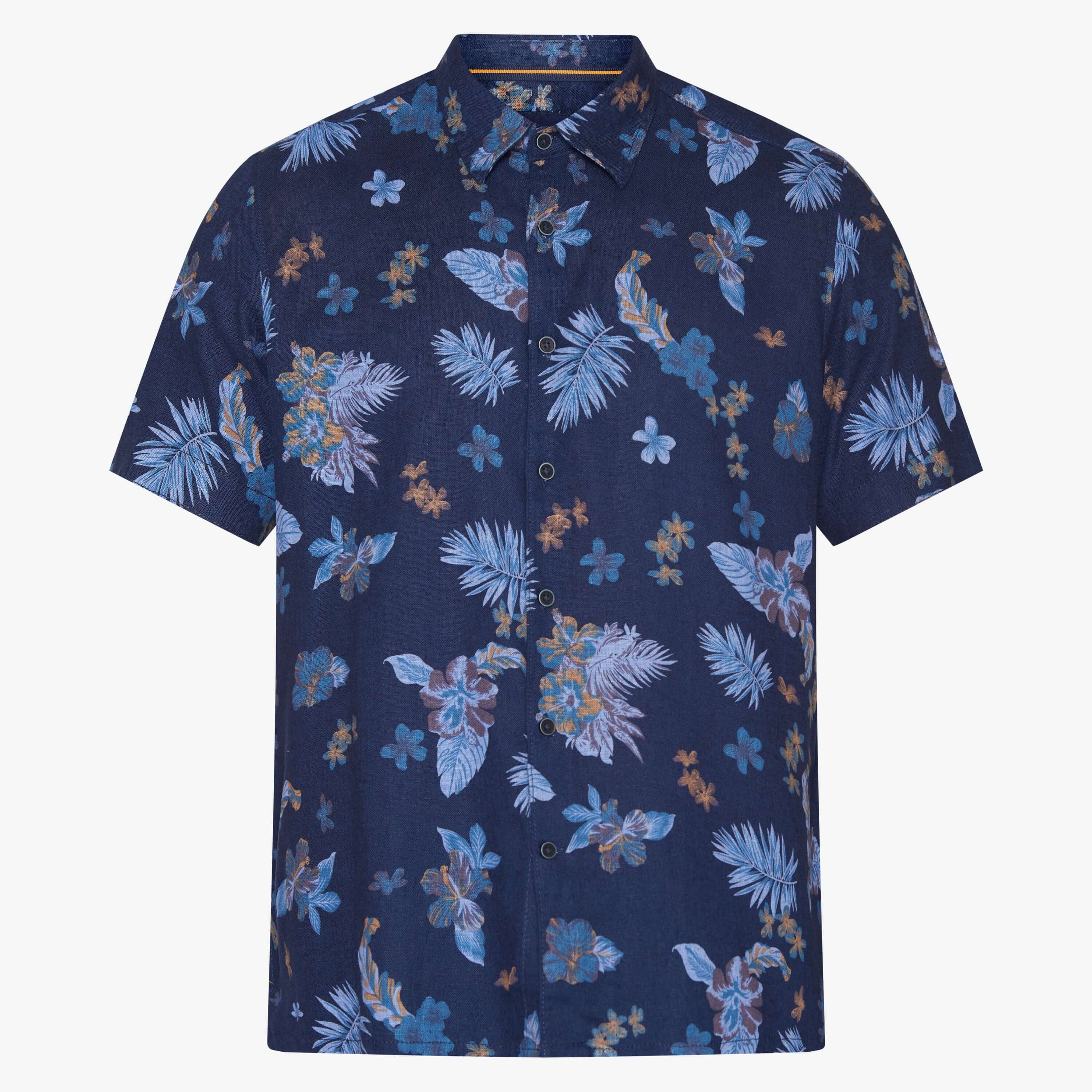 signal-miesten-pikeepaita-tramp-print-cotton-linen-sininen-kuosi-3