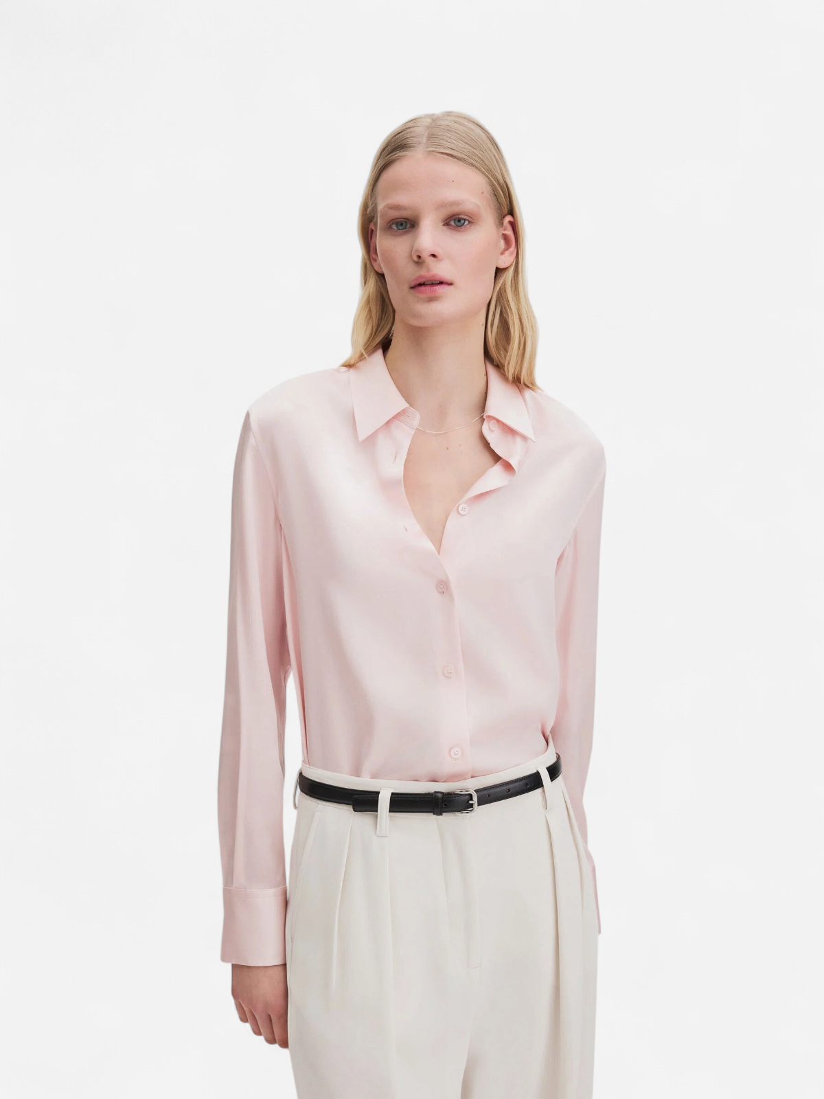 silk shirt VAALEANPUNAINEN - Kekäle.fi