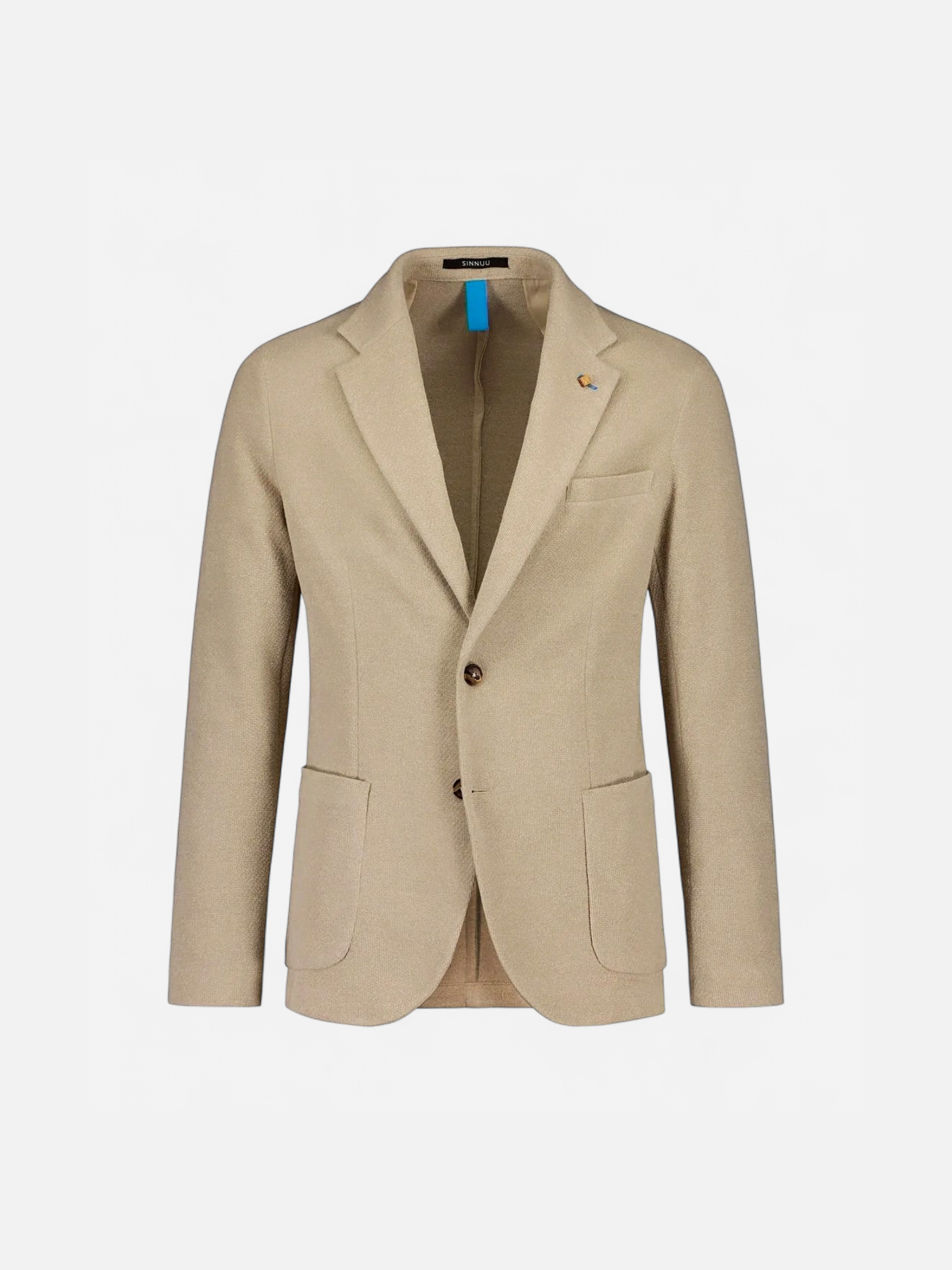 Sinnuu miesten bleiseri, CASUAL JERSEY BLAZER Beige - Kekäle.fi