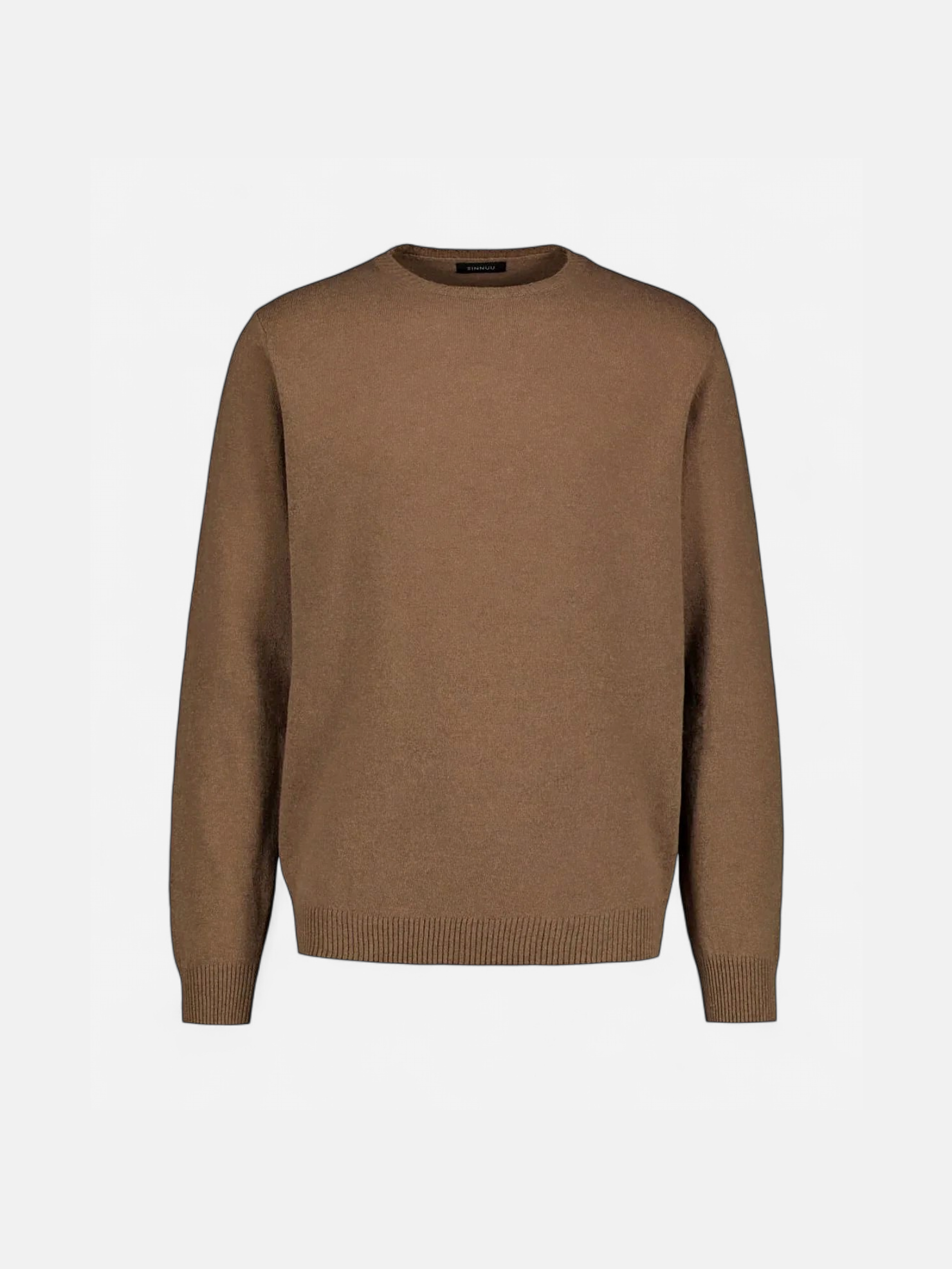 Sinnuu Miesten Neule CREW FINE MERINO WOOL MADE IN ITALY Beige - Kekäle.fi