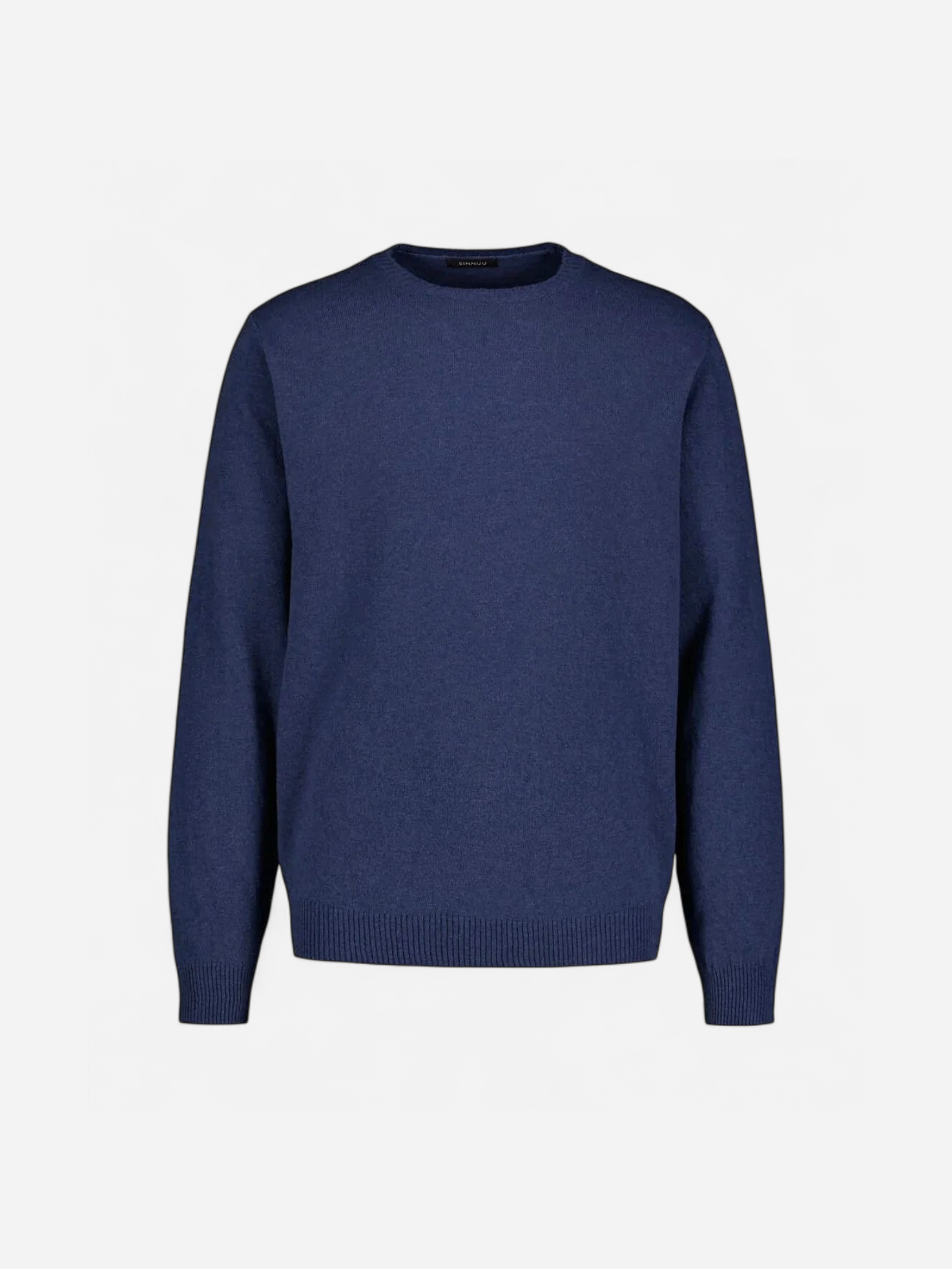 Sinnuu Miesten Neule CREW FINE MERINO WOOL MADE IN ITALY Indigo - Kekäle.fi