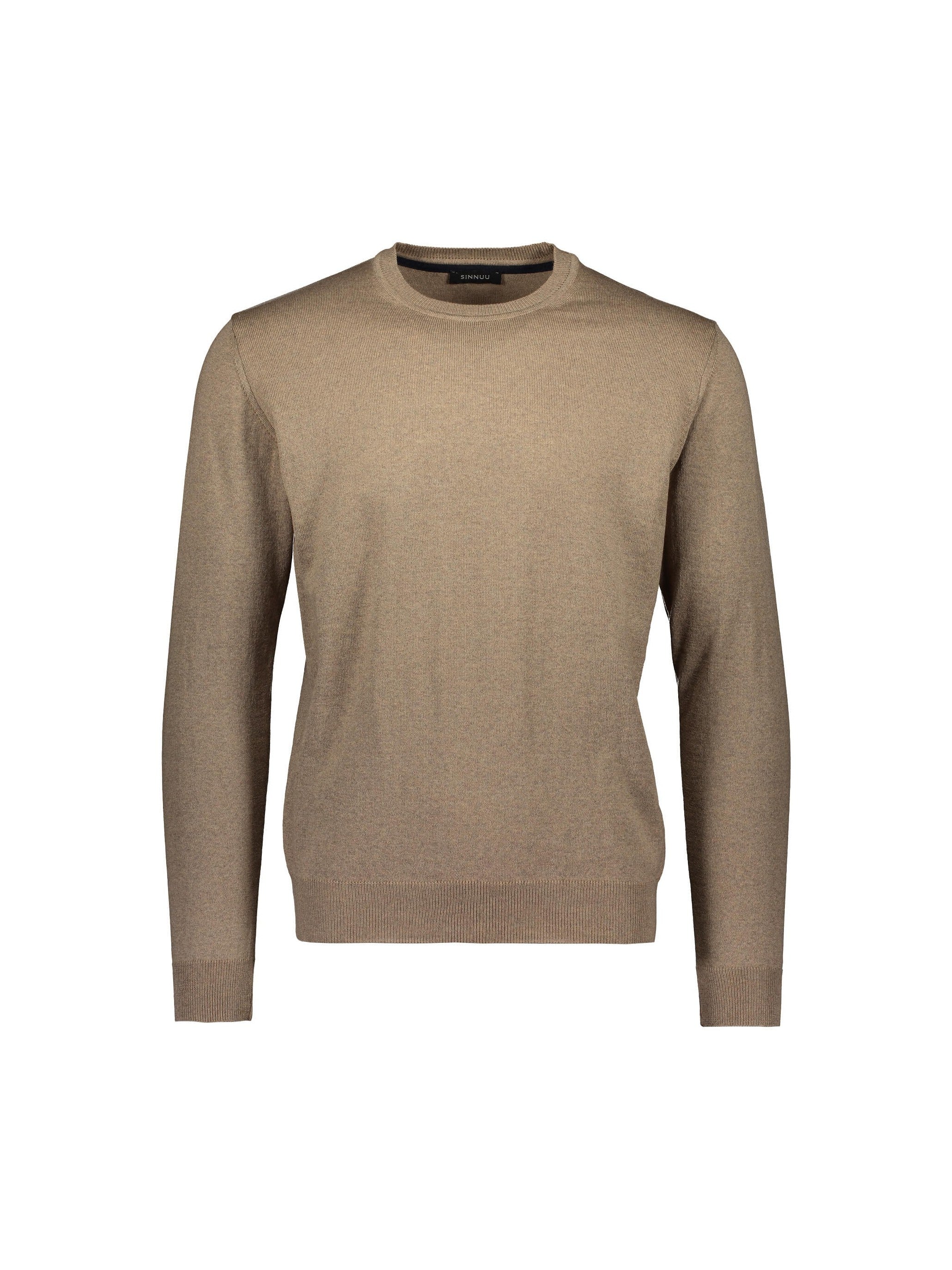 sinnuu-miesten-neule-merino-crew-beige-1