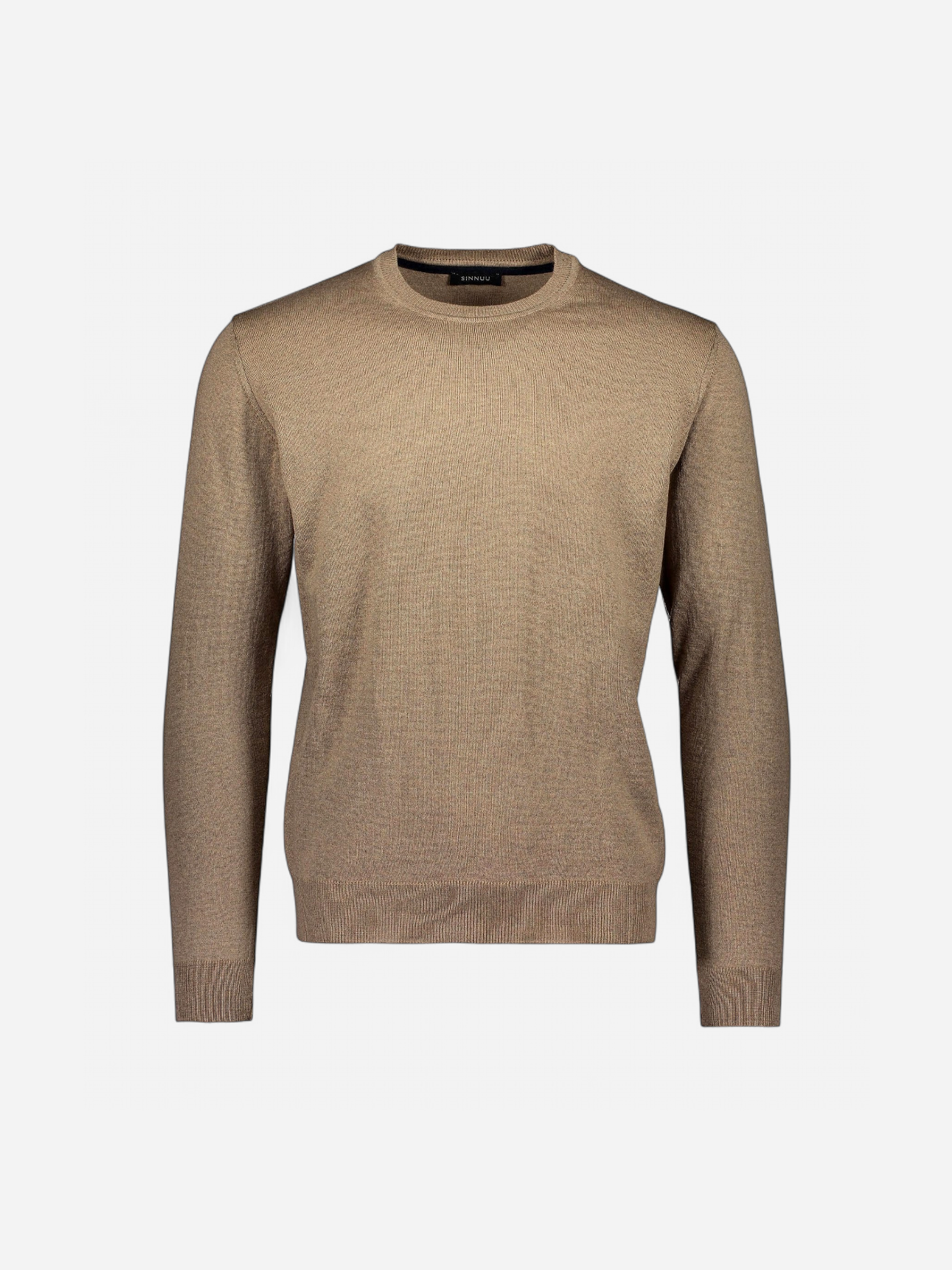 Sinnuu, Miesten Neule, Merino Crew Beige - Kekäle.fi