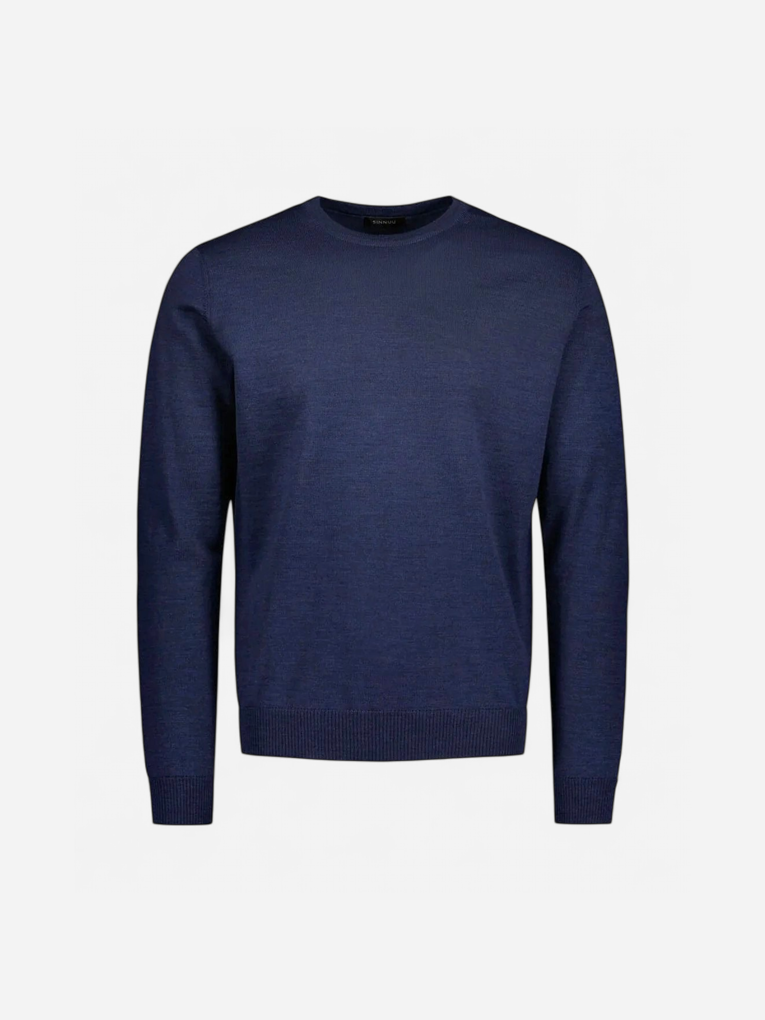Sinnuu Miesten Neule MERINO CREW, MADE IN ITALY Indigo - Kekäle.fi