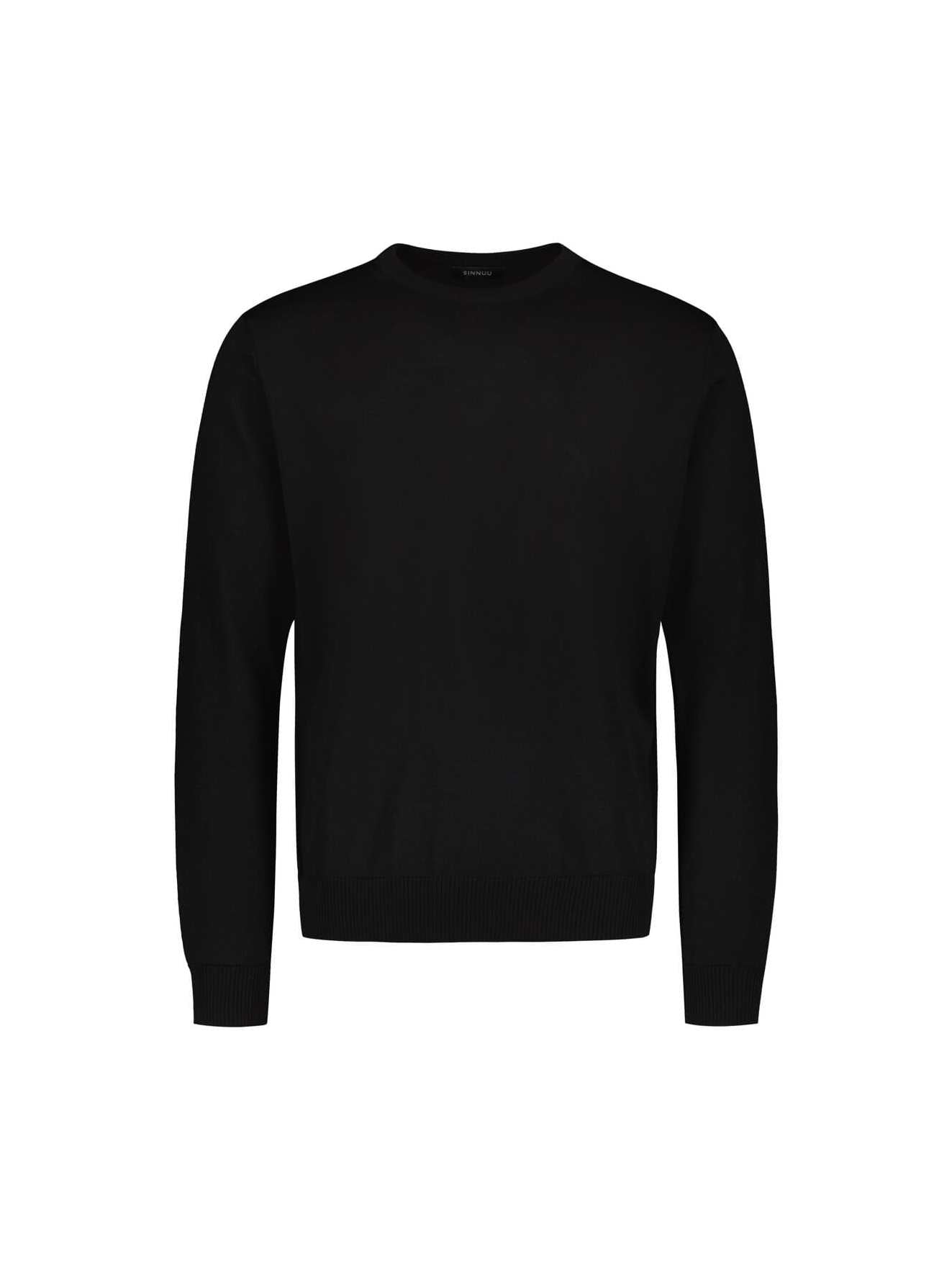 sinnuu-miesten-neule-merino-crew-musta-1