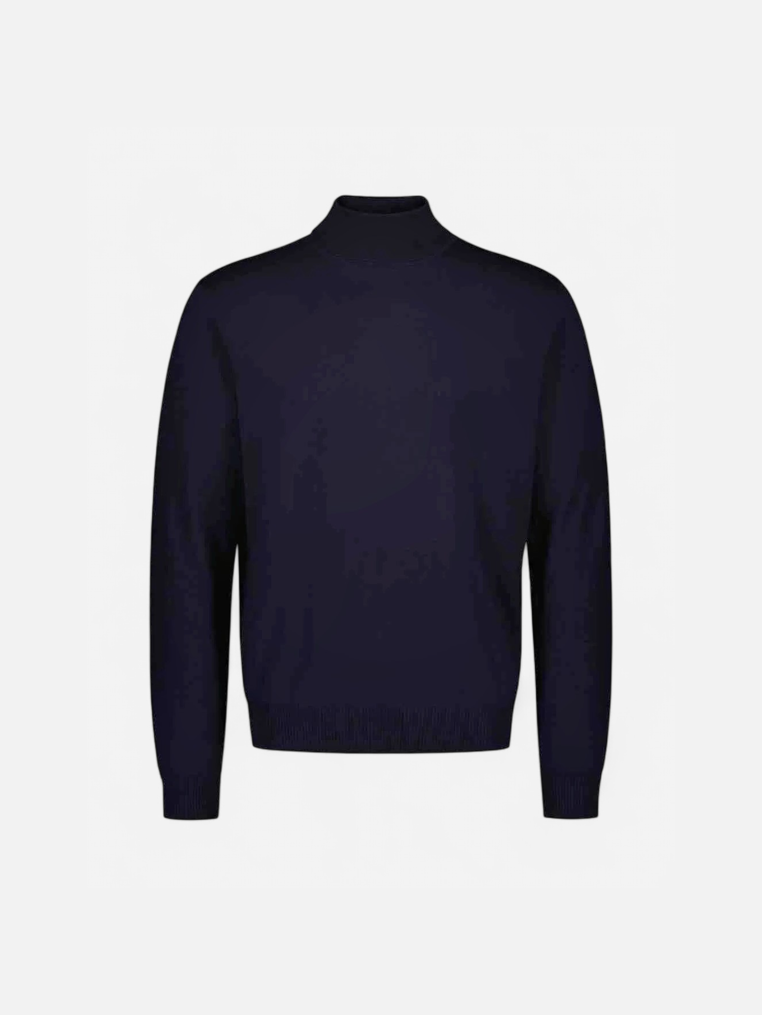 Sinnuu Miesten Neulepoolo MERINO ROLL NECK, MADE IN ITALY Tummansininen - Kekäle.fi