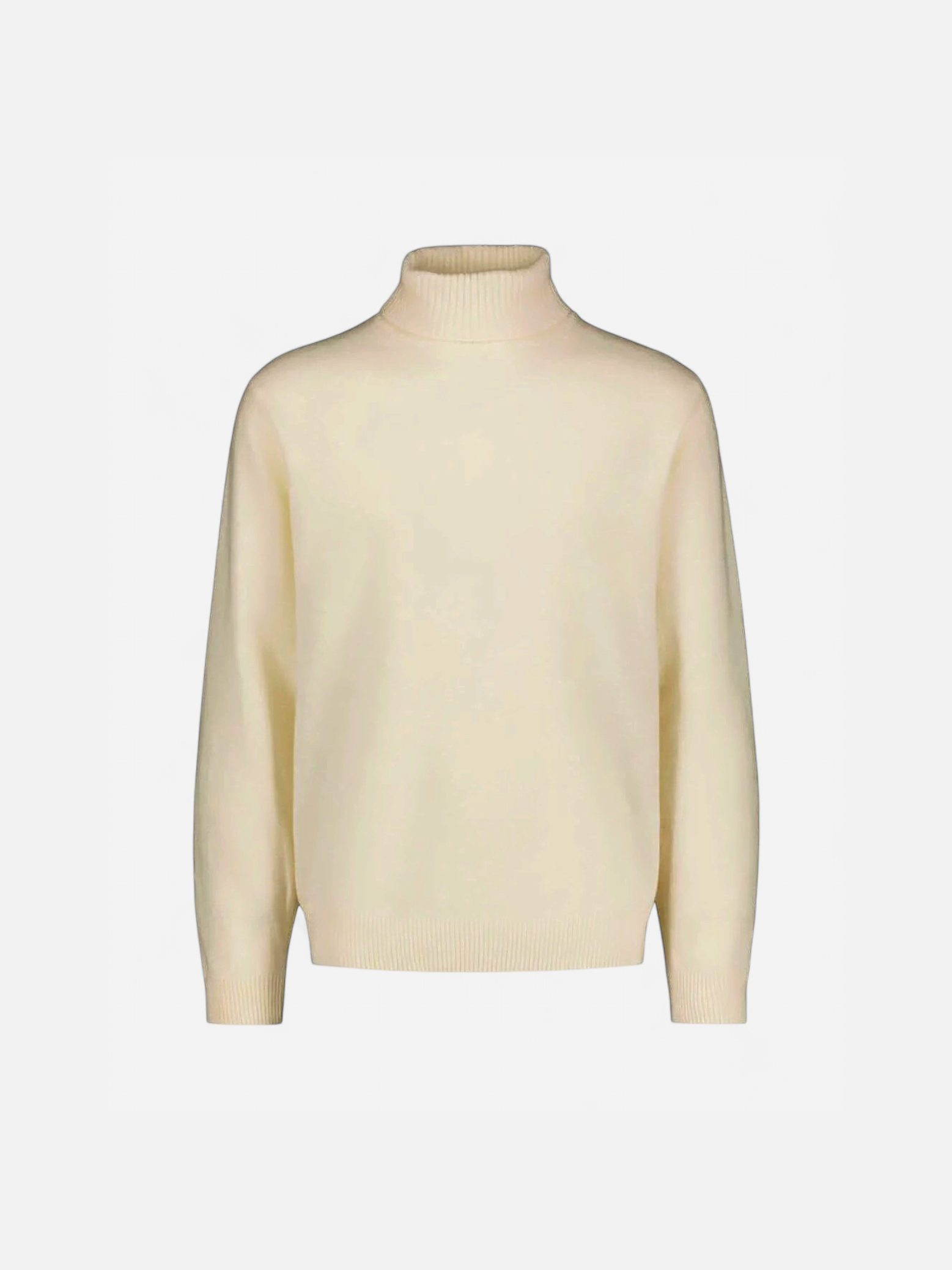 Sinnuu Miesten Neulepoolo ROLLNECK FINE MERINO WOOL MADE IN ITALY Luonnonvalkoinen - Kekäle.fi