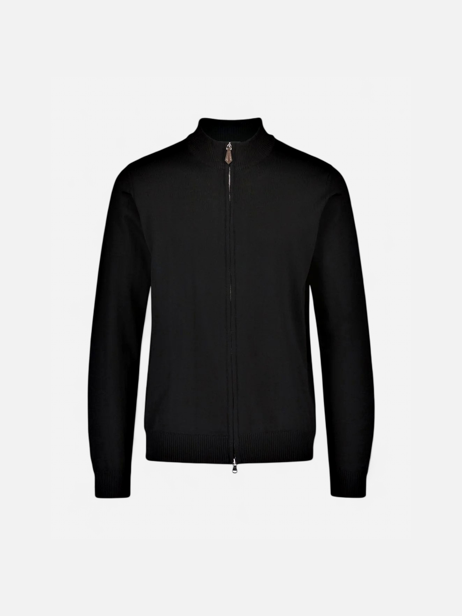 Sinnuu Miesten Neuletakki MERINO  FULL ZIP TWO WAY ZIP Musta - Kekäle.fi