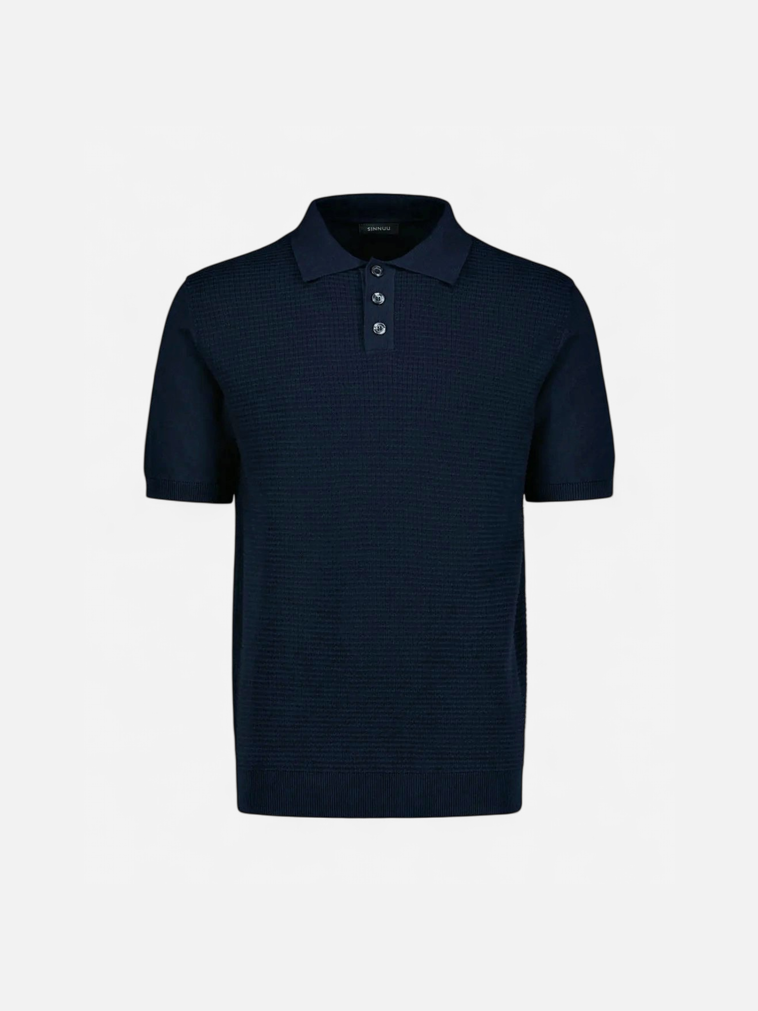 Sinnuu miesten pikeepaita, KNITTED POLO MADE IN ITALY Tummansininen - Kekäle.fi