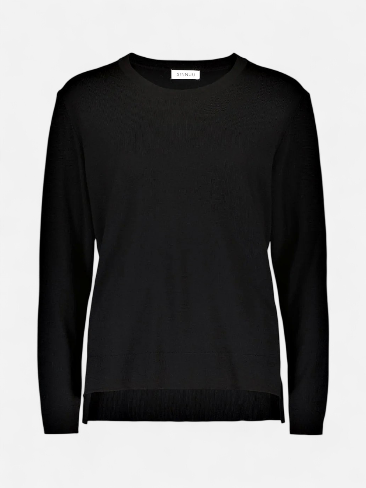 Sinnuu Naisten Neule, Sinnuu W Round Neck 100% Merino E.Fine Musta - Kekäle.fi
