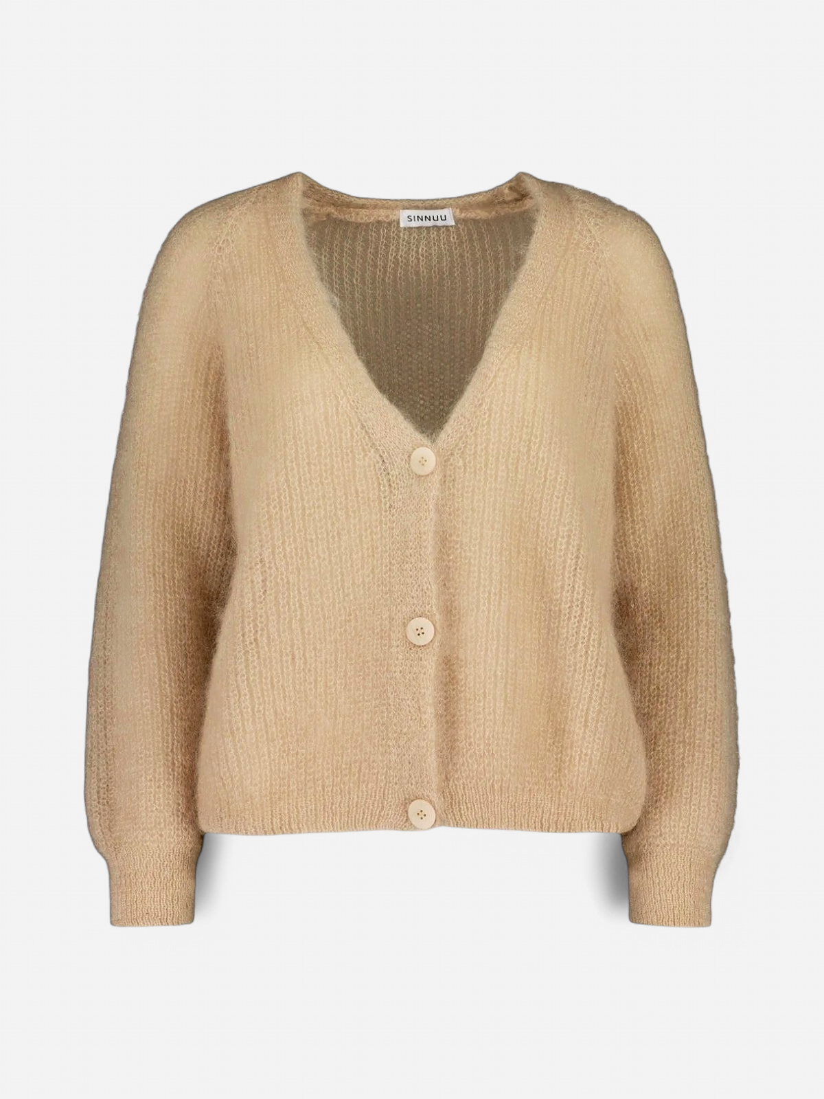 Sinnuu naisten neuletakki, SINNUU CANDY MOHAIR NEULETAKKI Vaalea Beige - Kekäle.fi